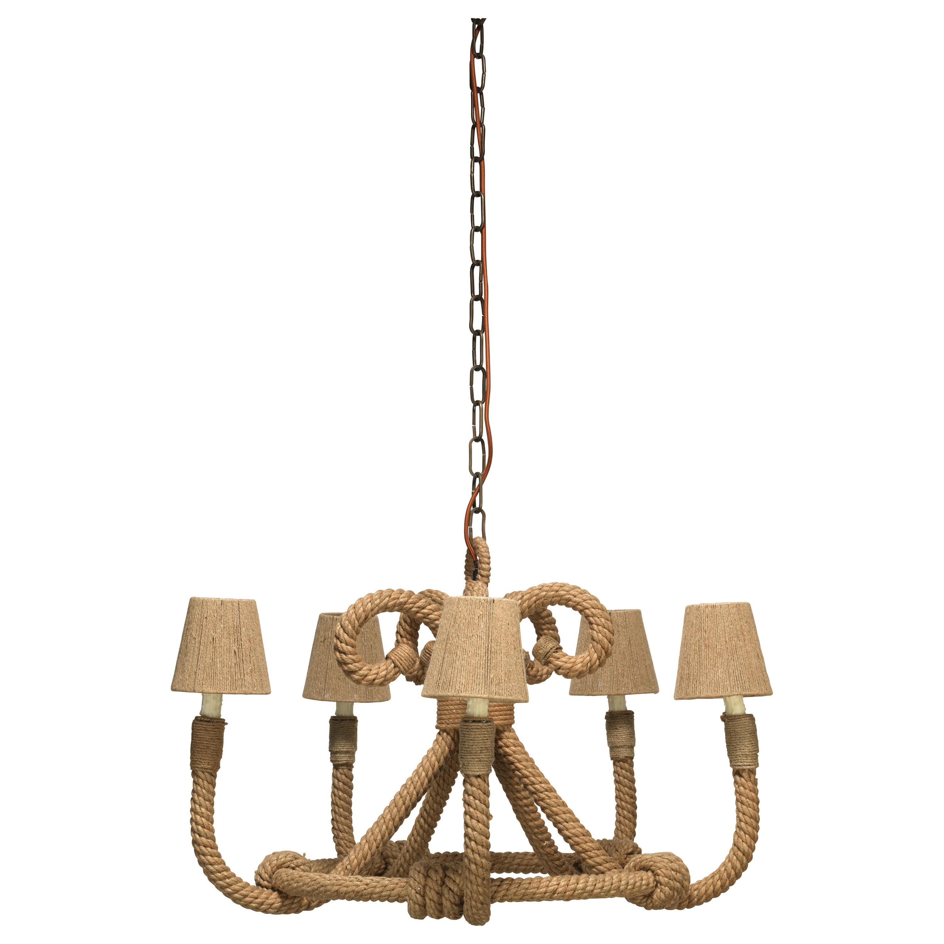 Jamie Young Company Jute 5 Light Nautique Chandelier Wayfair