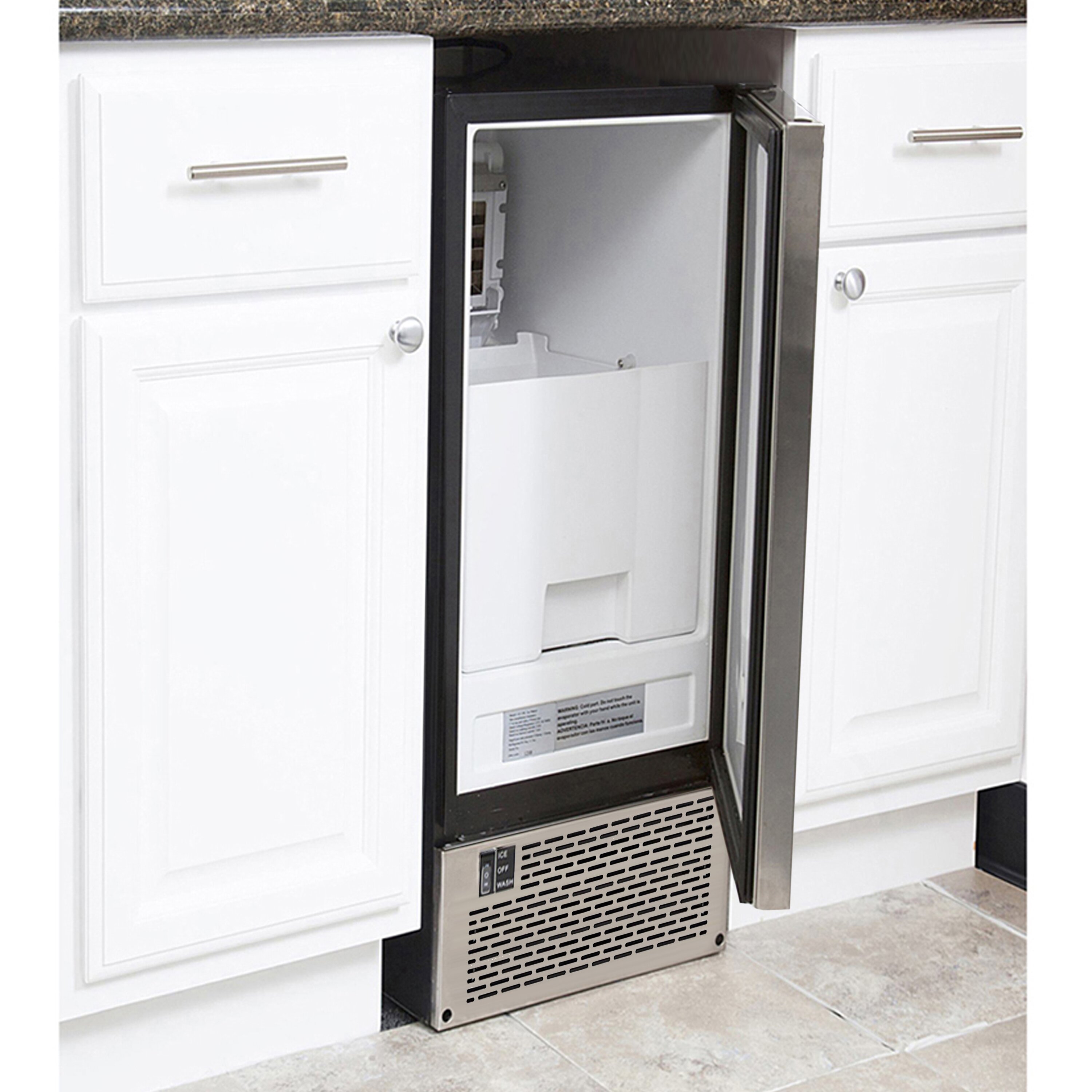 Whynter 15" W 50 lb. BuiltIn Clear Ice Maker & Reviews Wayfair