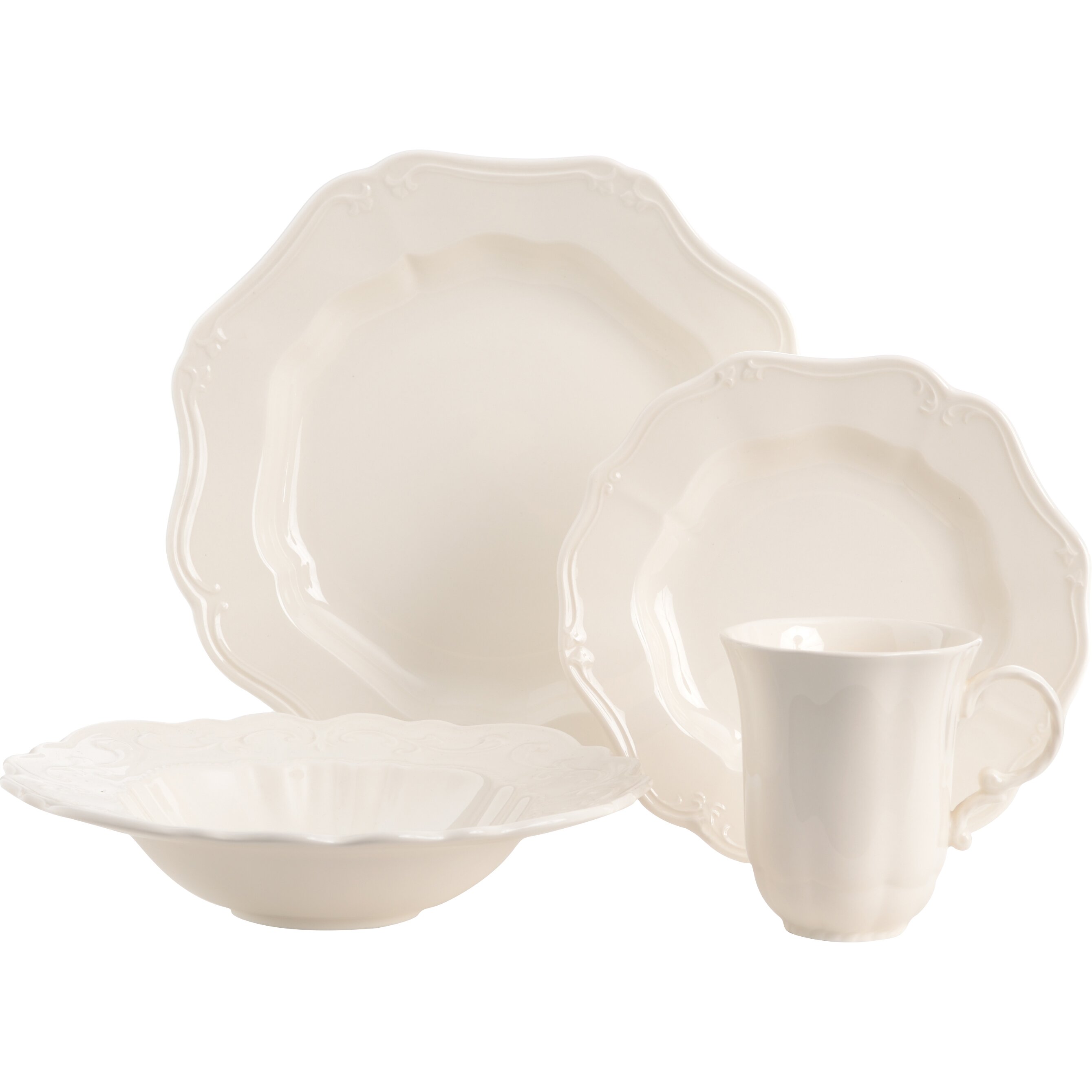 Red Vanilla Country Estate 16 Piece Dinnerware Set & Reviews | Wayfair