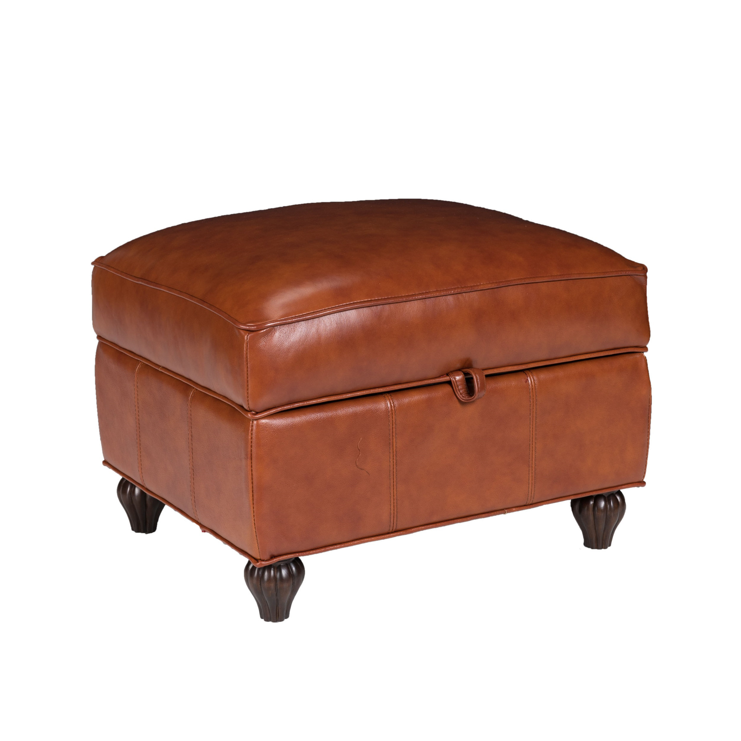 Benjamin Leather Storage Ottoman 2821 06 