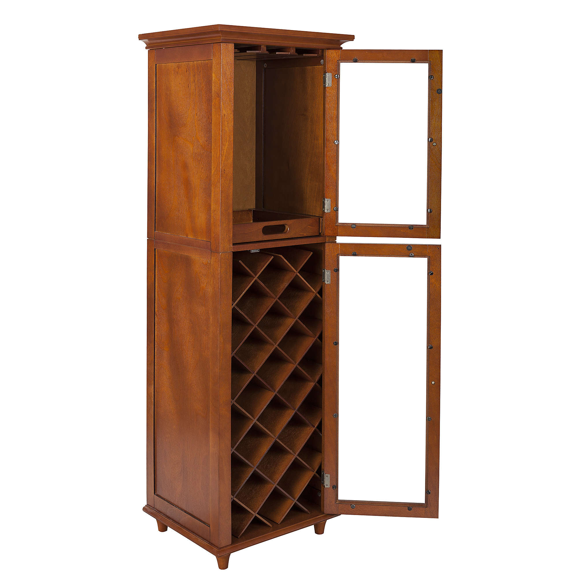 Elegant Home Fashions Napoli VI 16 Bottle Floor Wine & Reviews