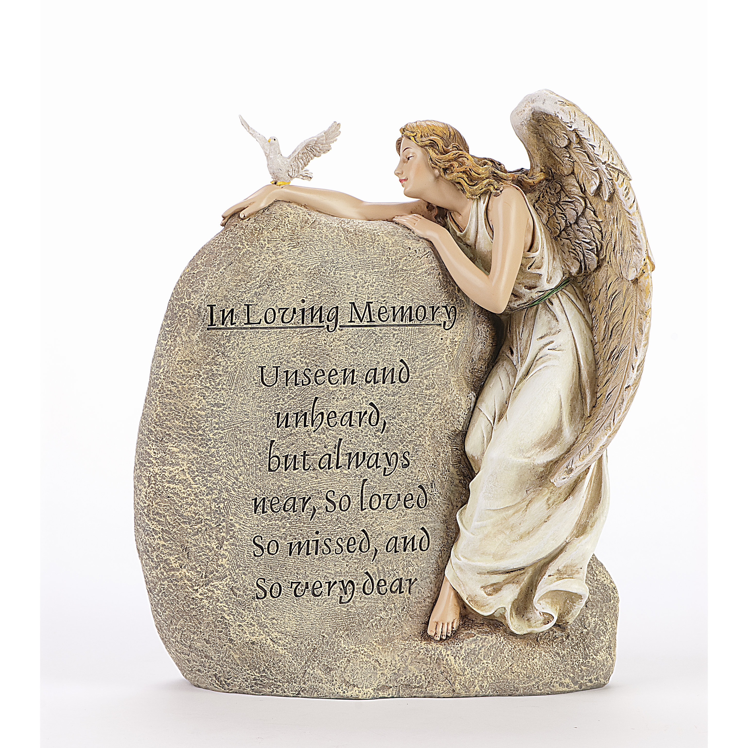 Joseph's Studio In Memory Angel Garden Stone Statue & Reviews Wayfair