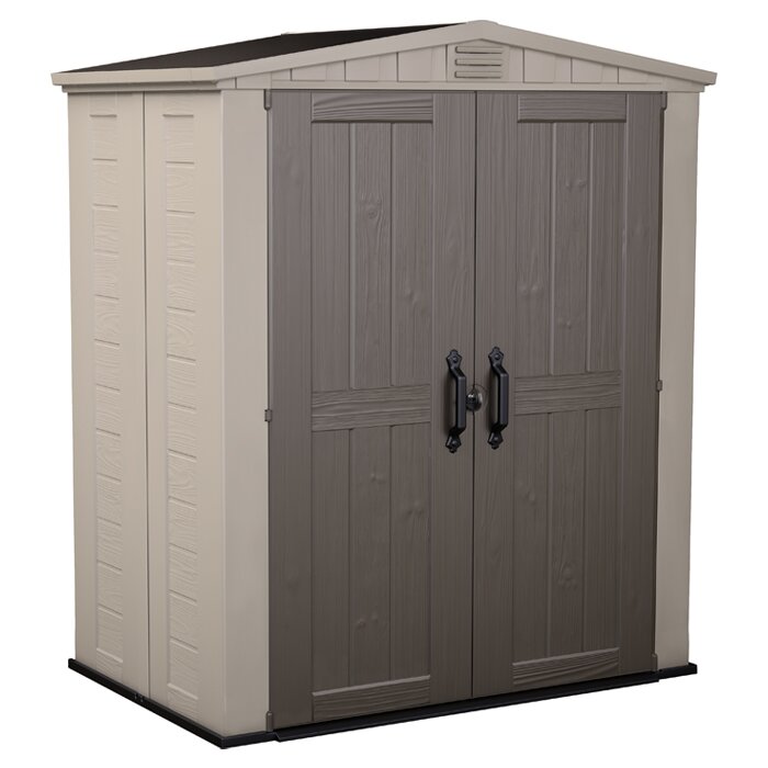 Keter Factor 6 Ft. W x 3 Ft. D Resin Storage Shed & Reviews | Wayfair