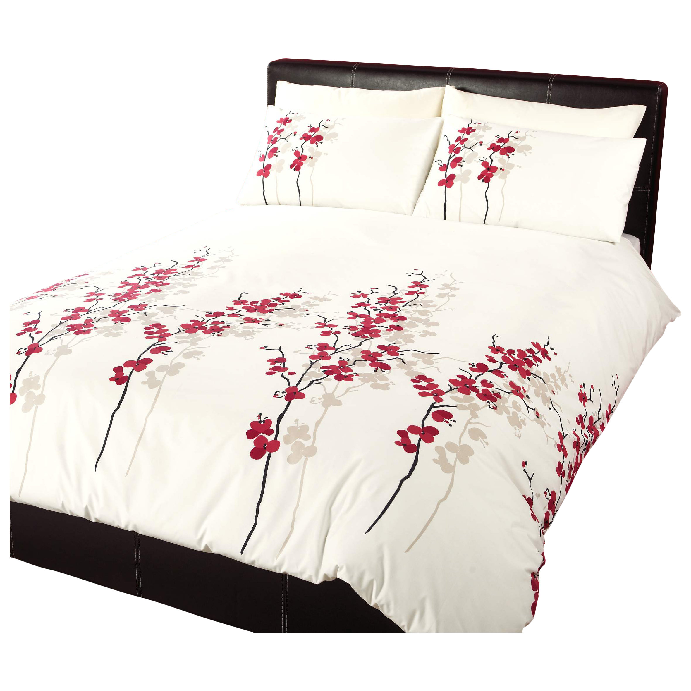 Dreams 'N' Drapes Oriental Flower Duvet Cover Set & Reviews Wayfair UK