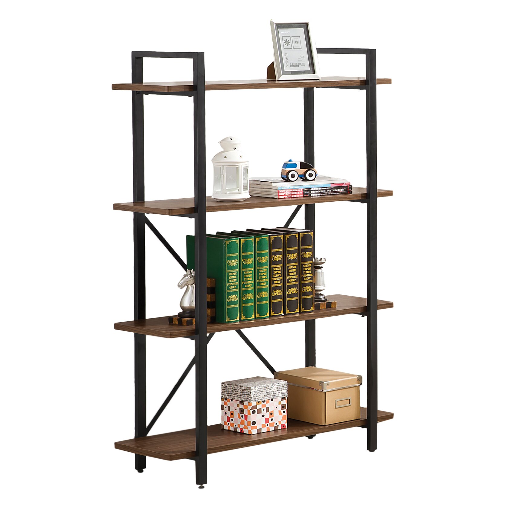 Wildon Home Charlie 52 Etagere Bookcase Reviews Wayfair   52.75 Bookcase 911447 