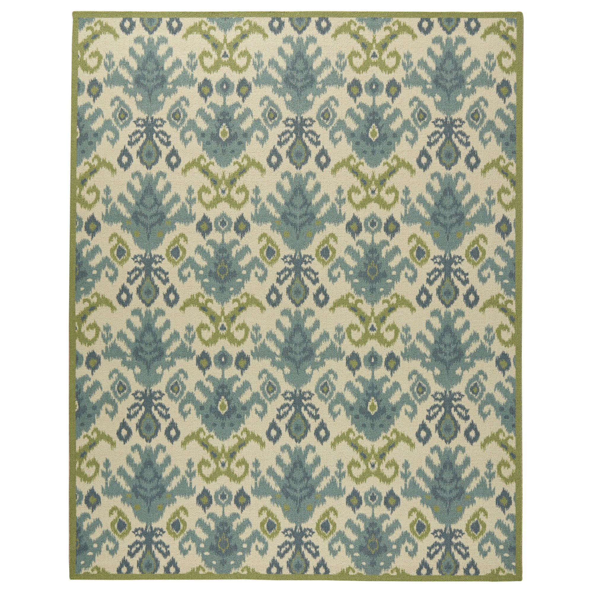Wade Logan Blair Ivory & Green Area Rug & Reviews Wayfair