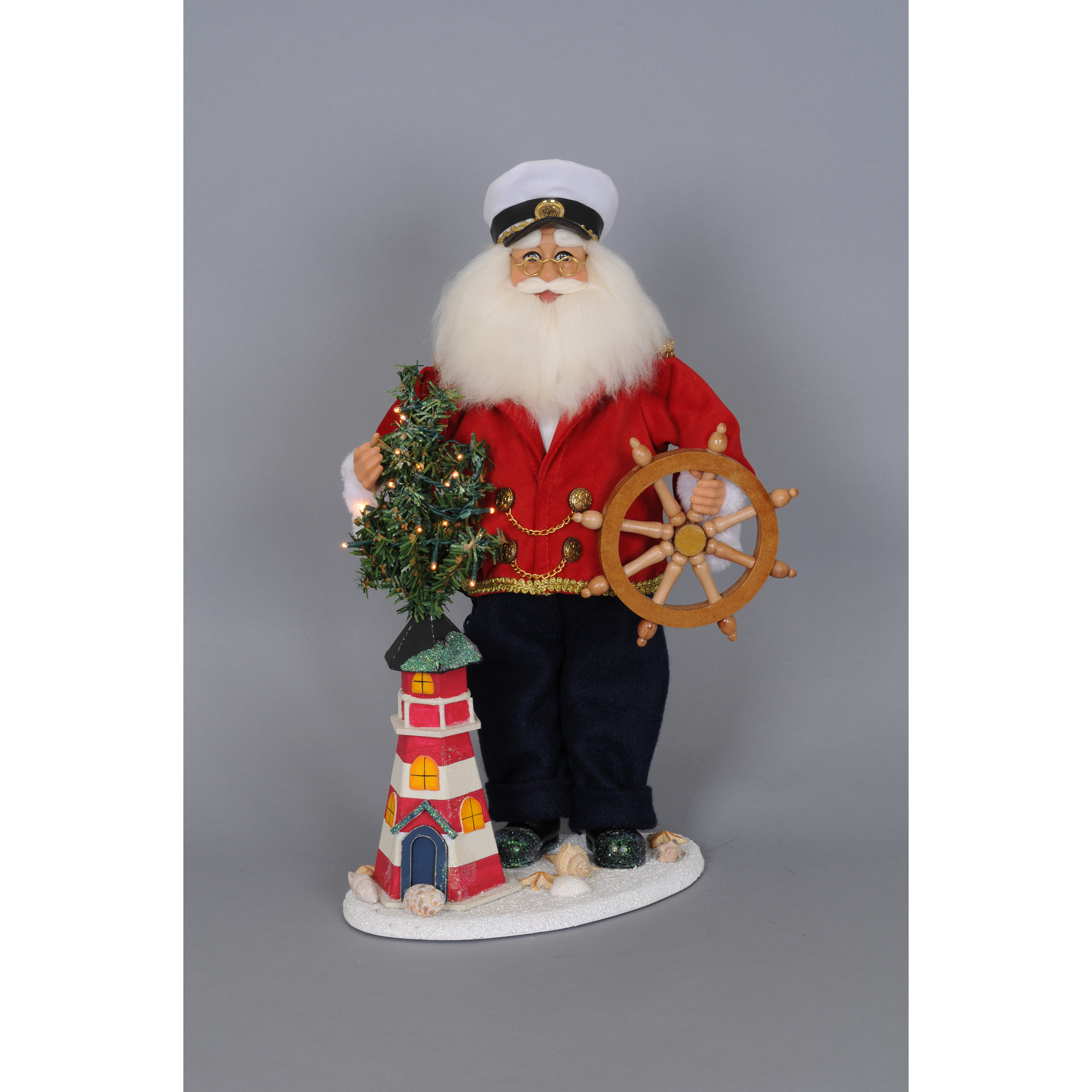 Karen Didion Christmas Limited Edition Lighthouse Captain Santa