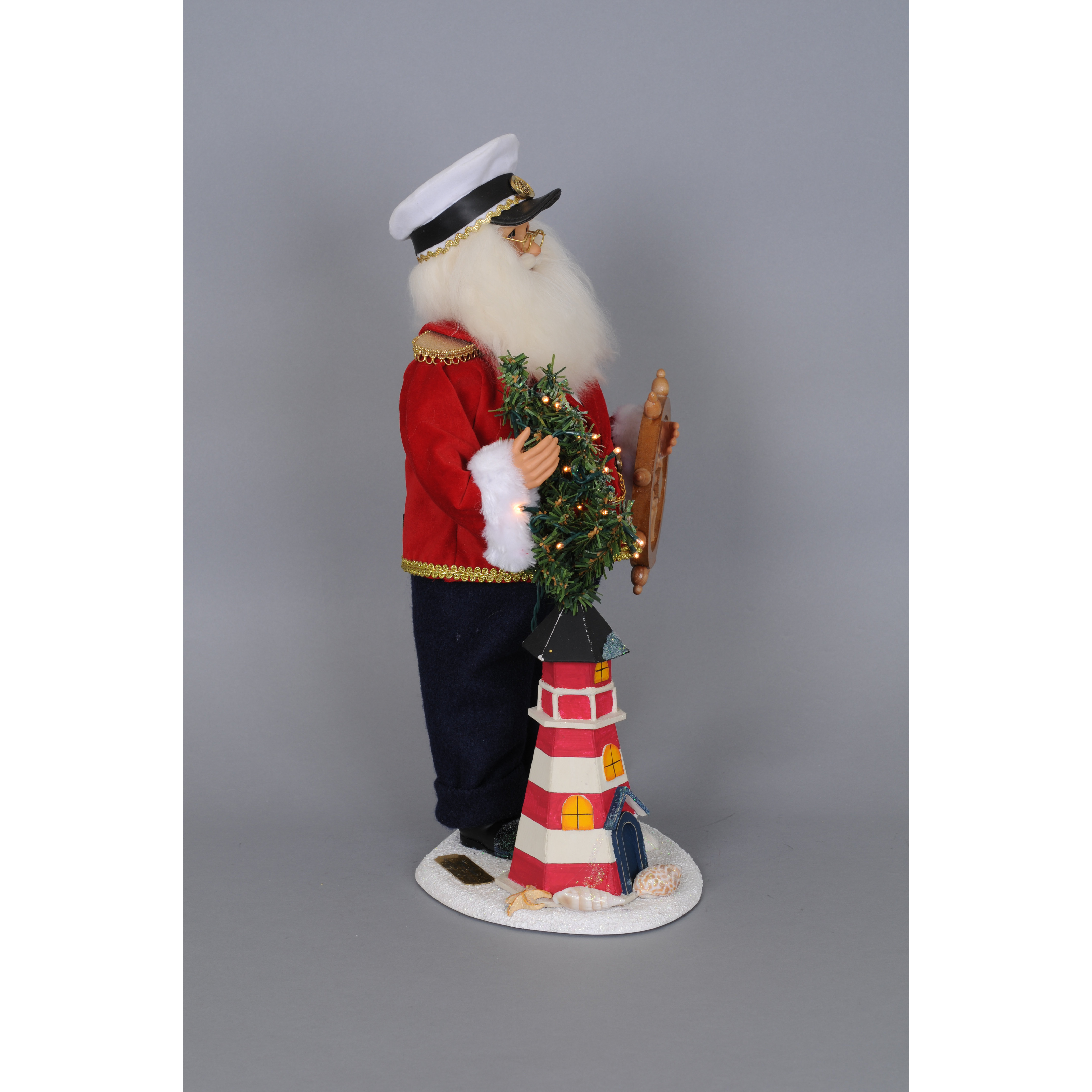 Karen Didion Christmas Limited Edition Lighthouse Captain Santa