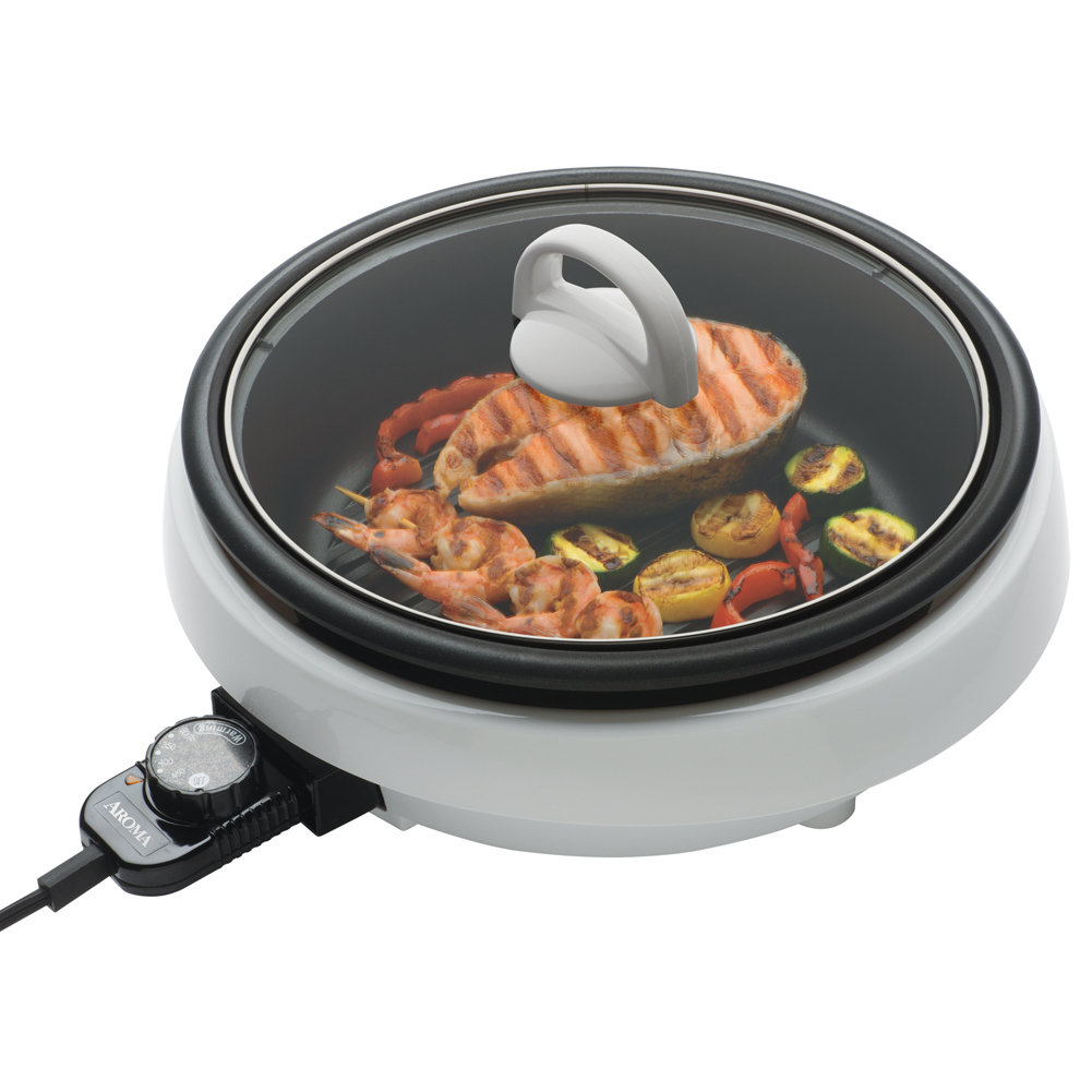 Aroma 3Quart 3in1 Grillet & Reviews Wayfair