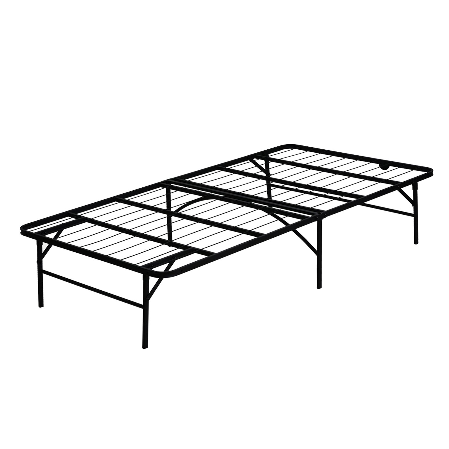 Furinno Angeland Mattress Foundation Platform Metal Bed Frame | Wayfair.ca