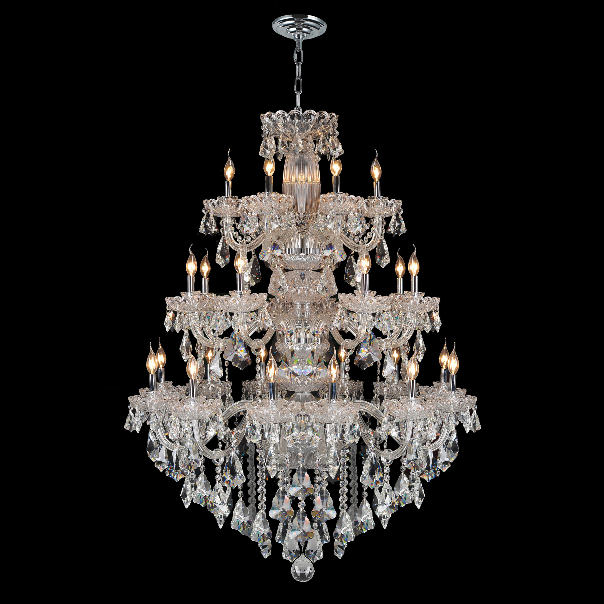 Worldwide Lighting Olde World 23 Light Crystal Chandelier ...