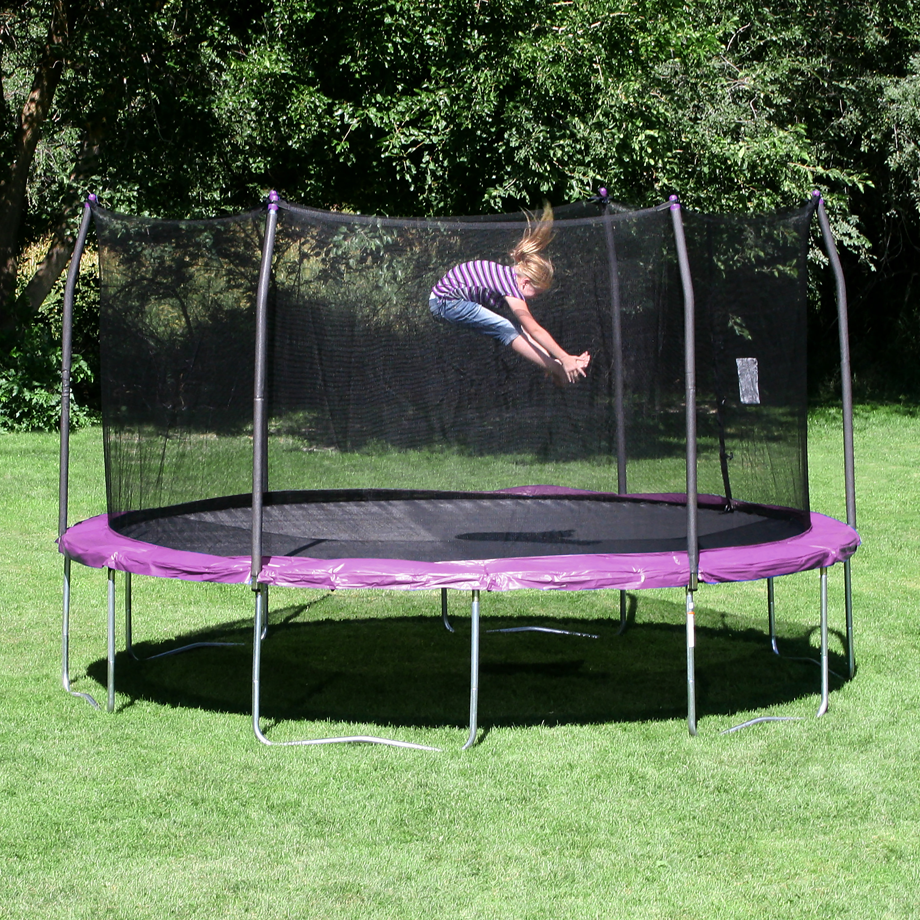 Skywalker 15' Trampoline with Enclosure & Reviews Wayfair
