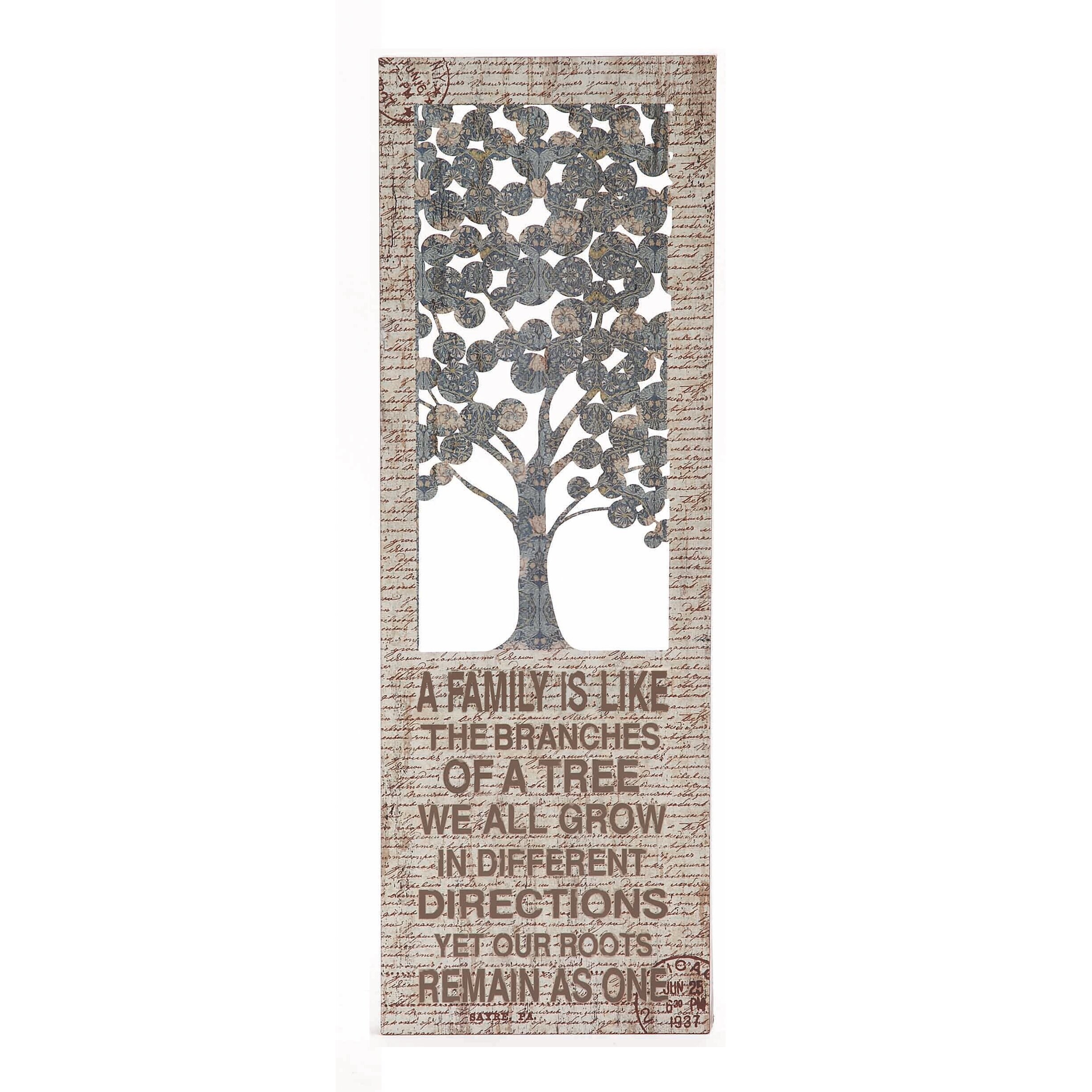 Woodland Imports Family Themed Creative Metal Wall  D cor 