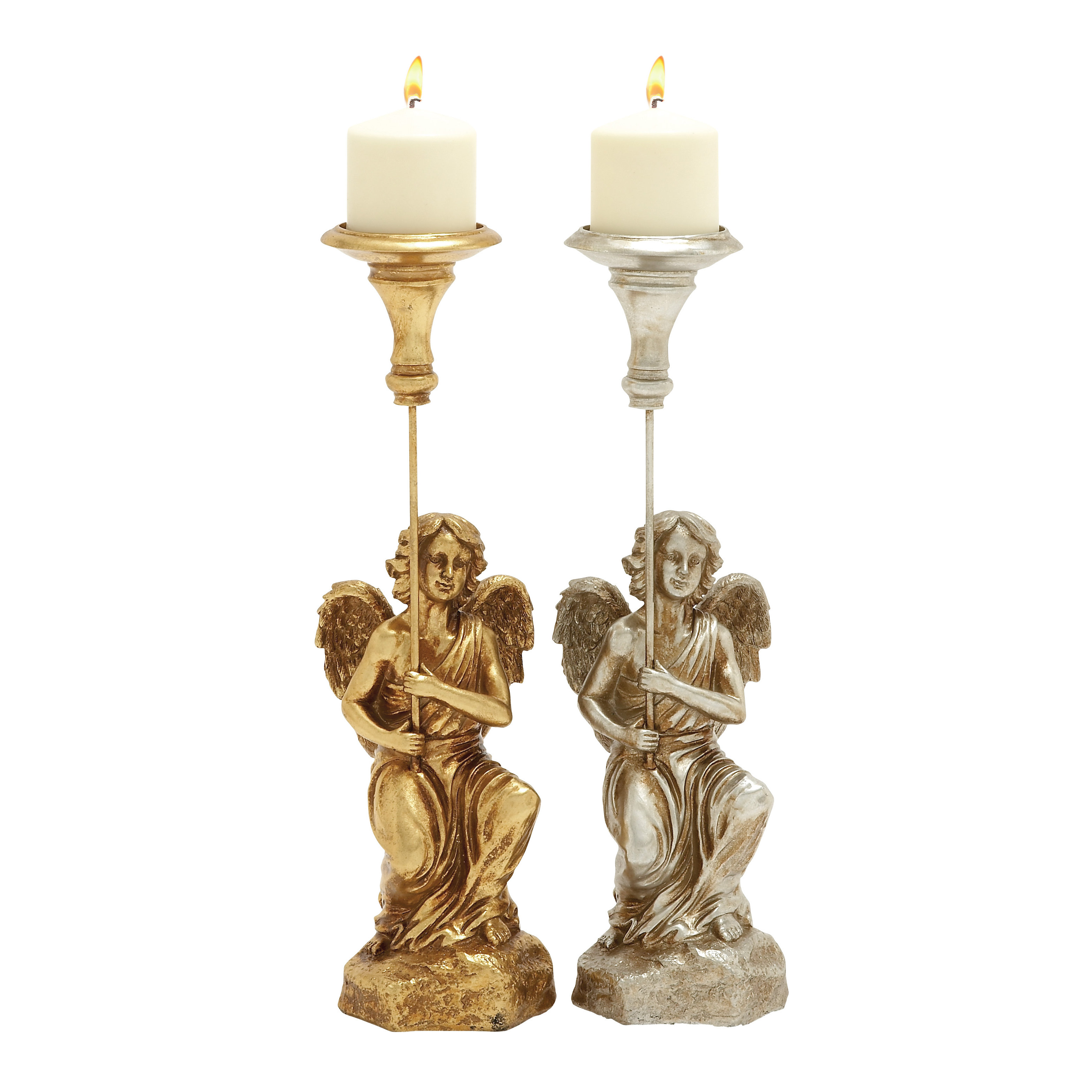 Woodland Imports Fascinating and Unique Angel Candle Holder Decoration