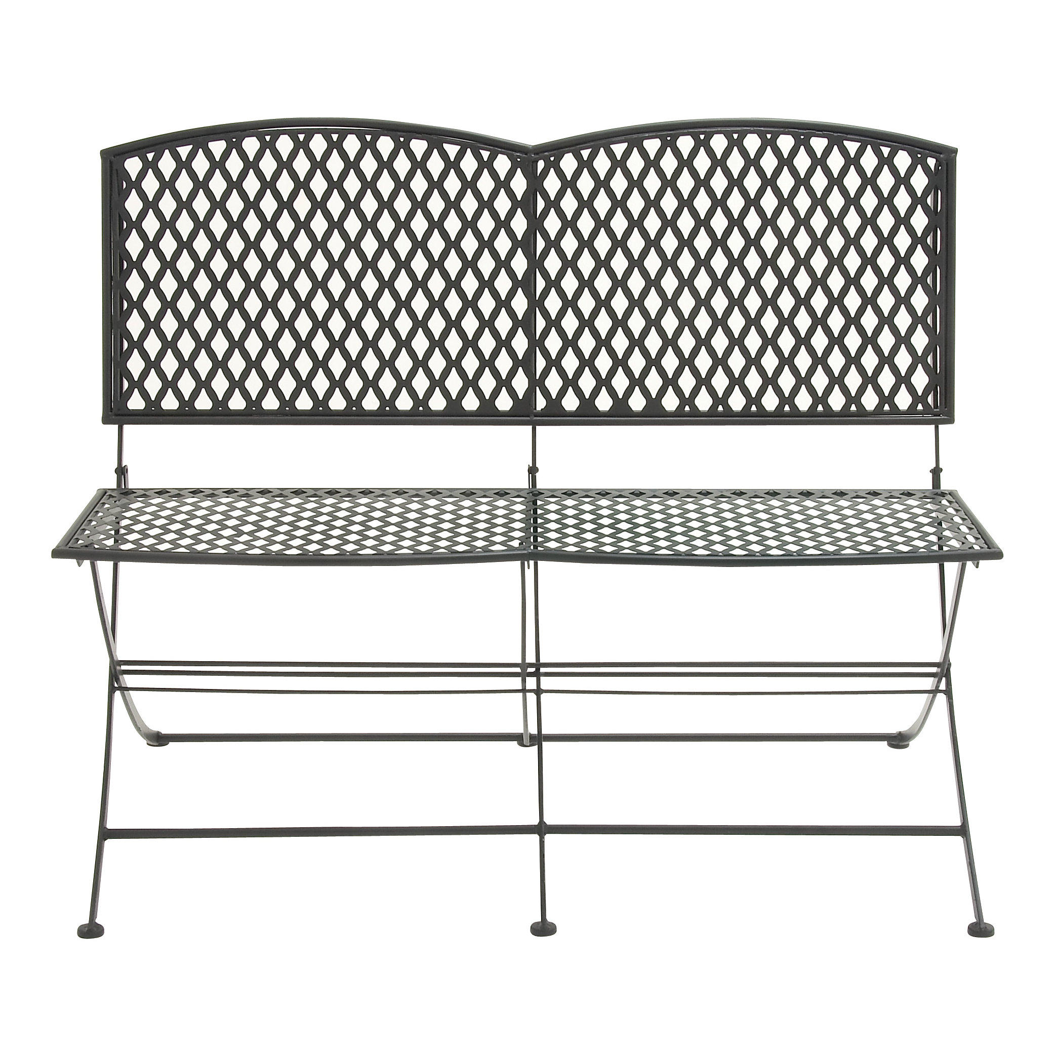 Woodland Imports Metal Garden Bench Wayfair