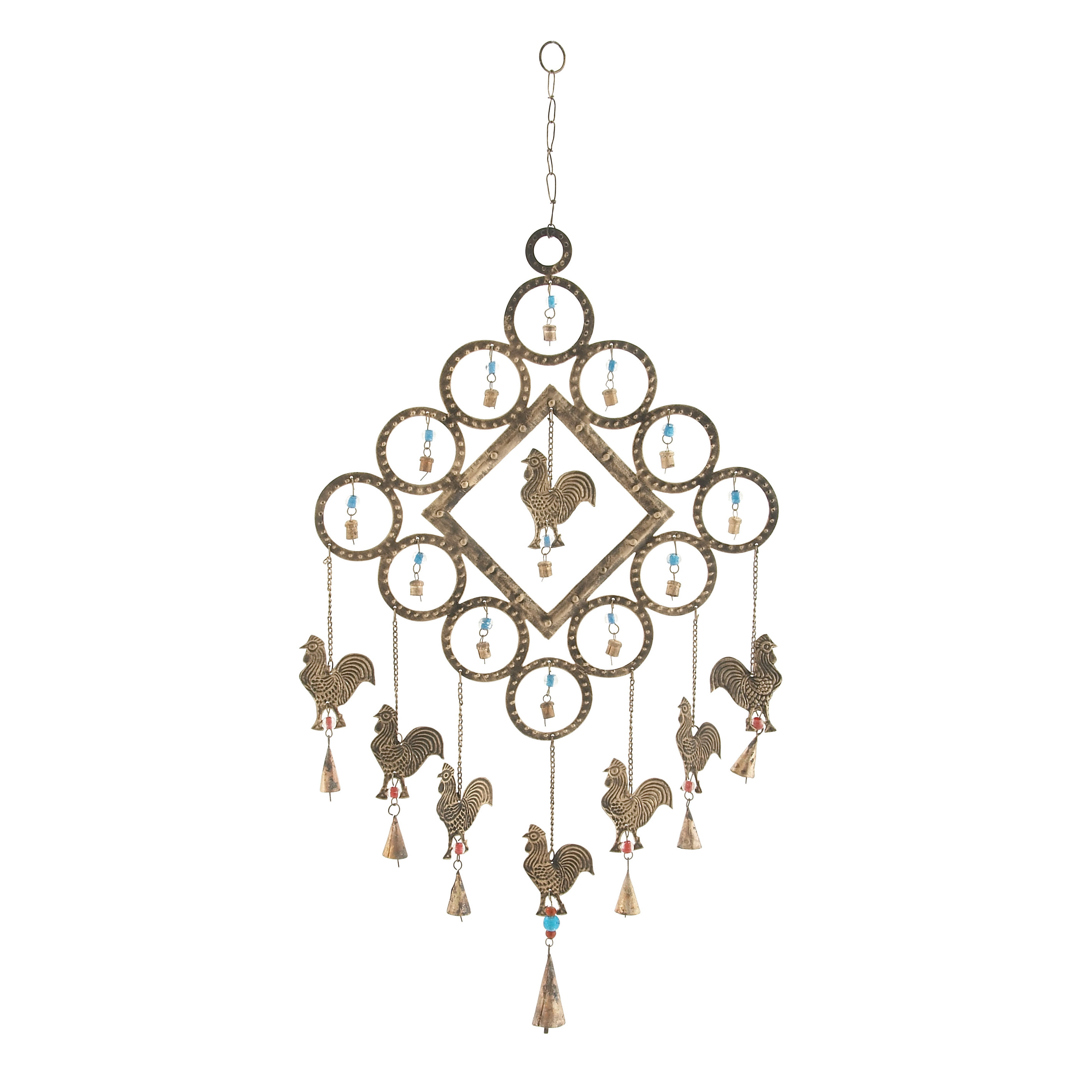 Woodland Imports Rooster Wind Chime Wayfair Woodland Imports Rooster Wind Chime