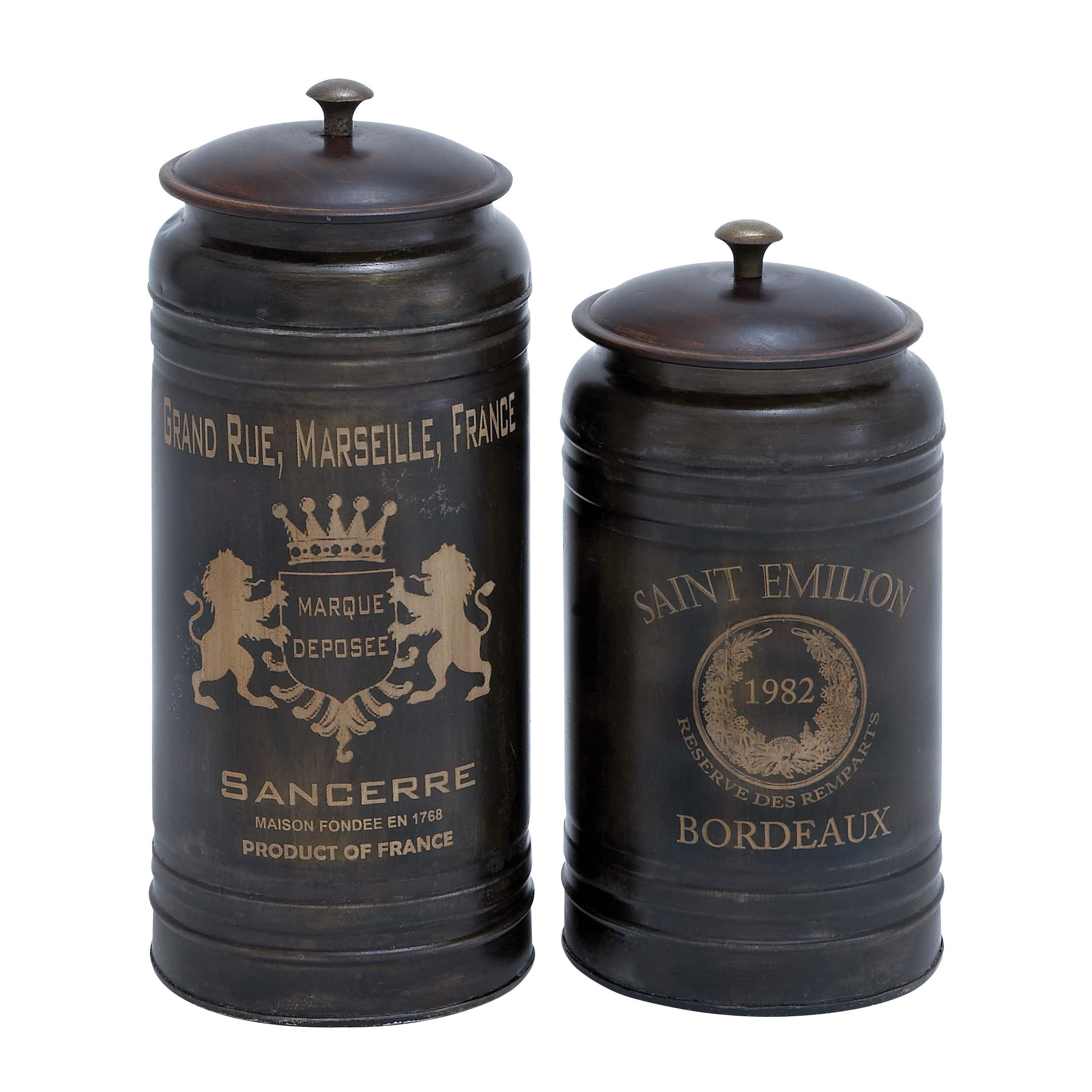 Woodland Imports 2Piece Canister Set & Reviews Wayfair
