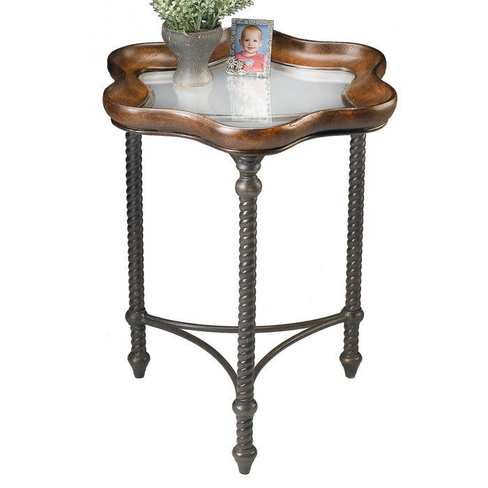 Butler Metalworks Glass Inlay End Table & Reviews Wayfair