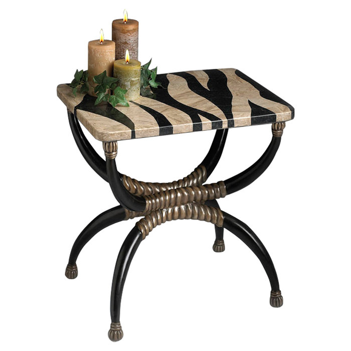 Butler Heritage Zebra End Table & Reviews Wayfair