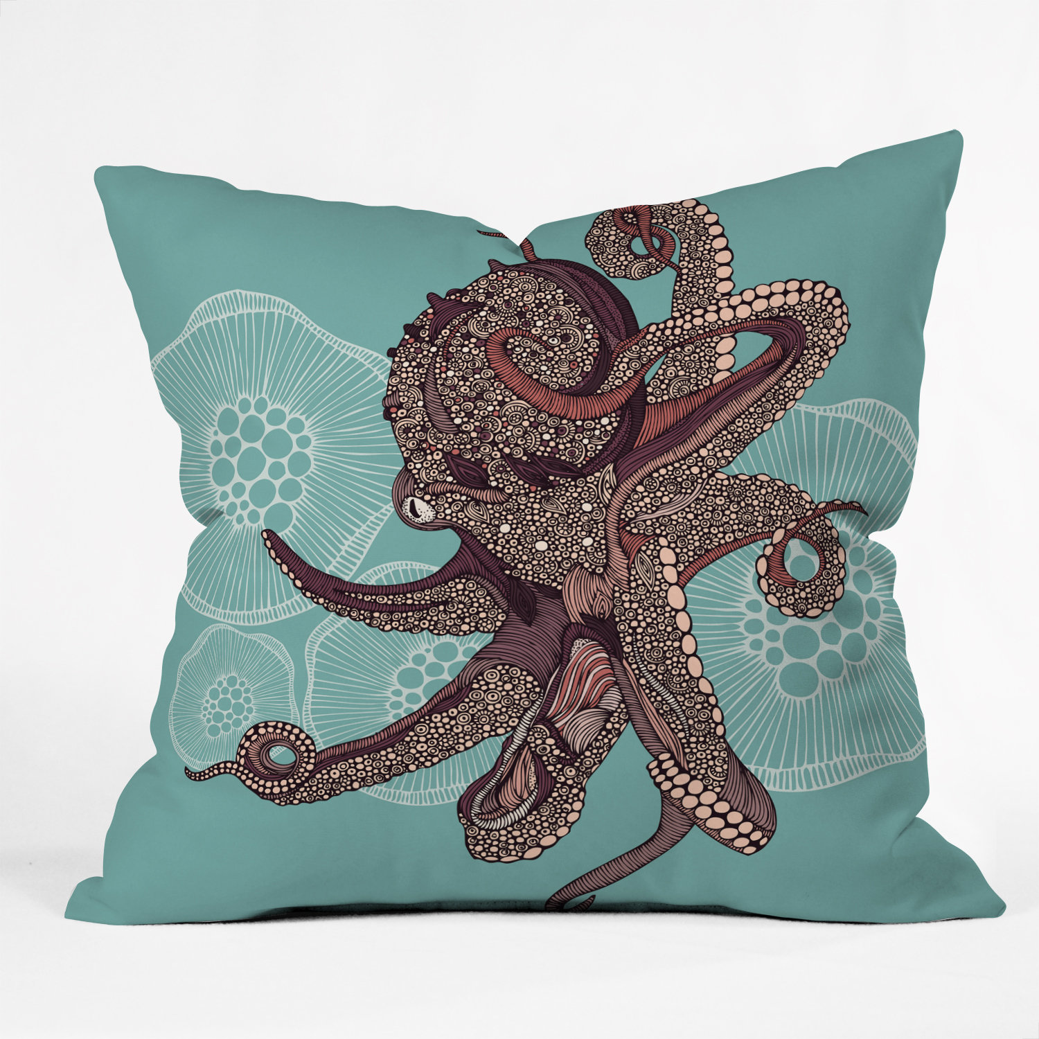 DENY Designs Valentina Ramos Octopus Bloom Throw Pillow & Reviews Wayfair