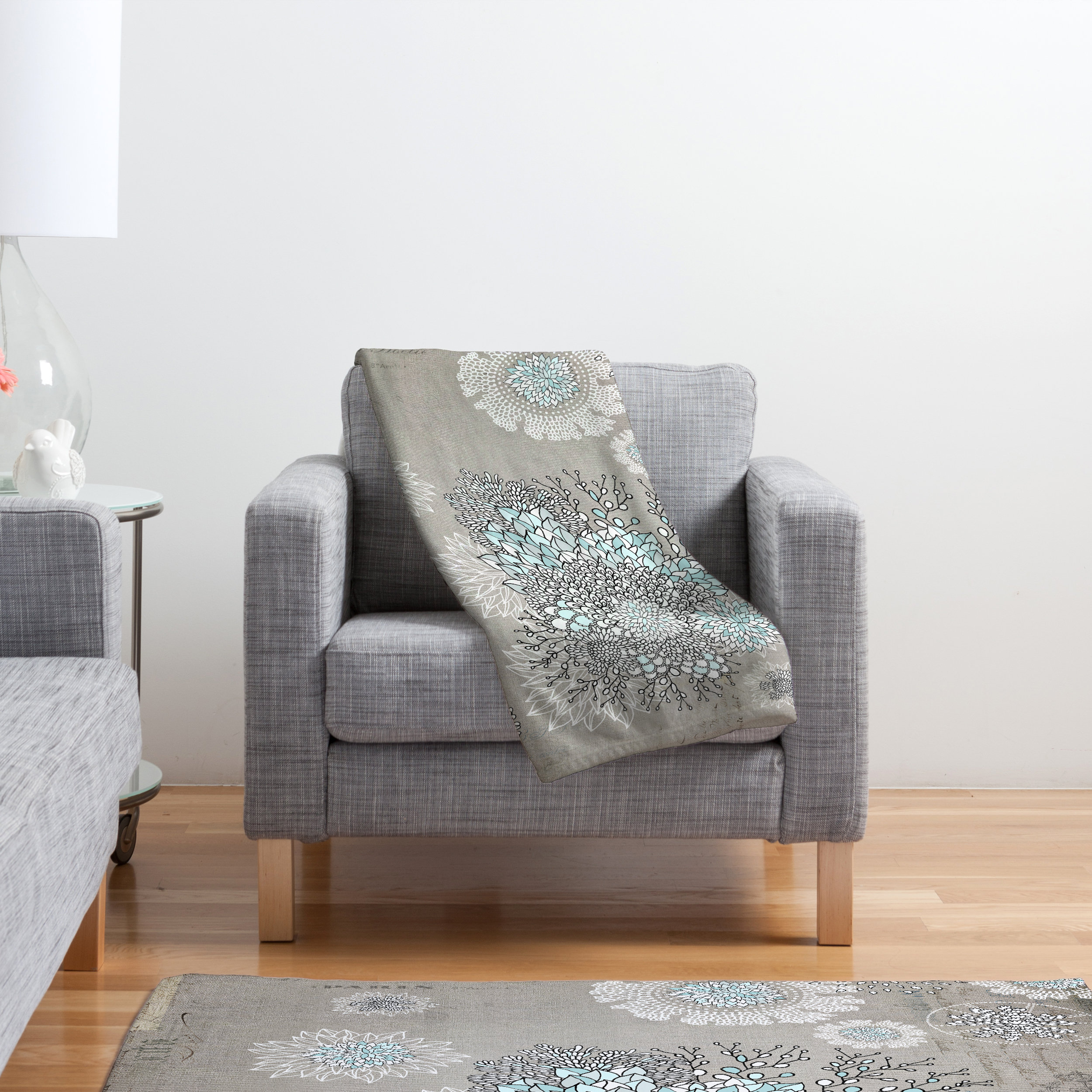 DENY Designs Iveta Abolina French Blue Throw Blanket & Reviews Wayfair