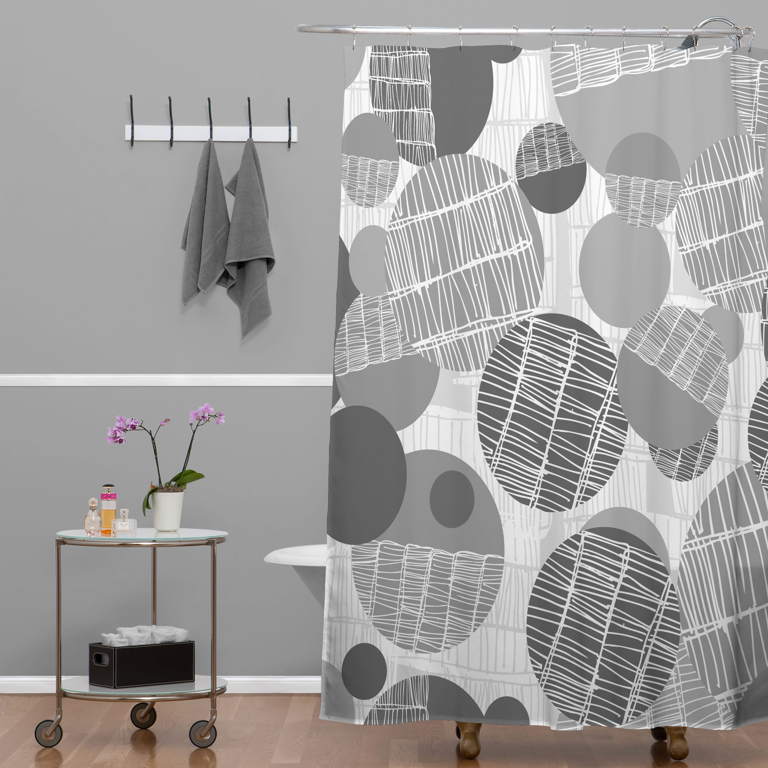 DENY Designs Rachael Taylor Textured Geo Shower Curtain & Reviews Wayfair