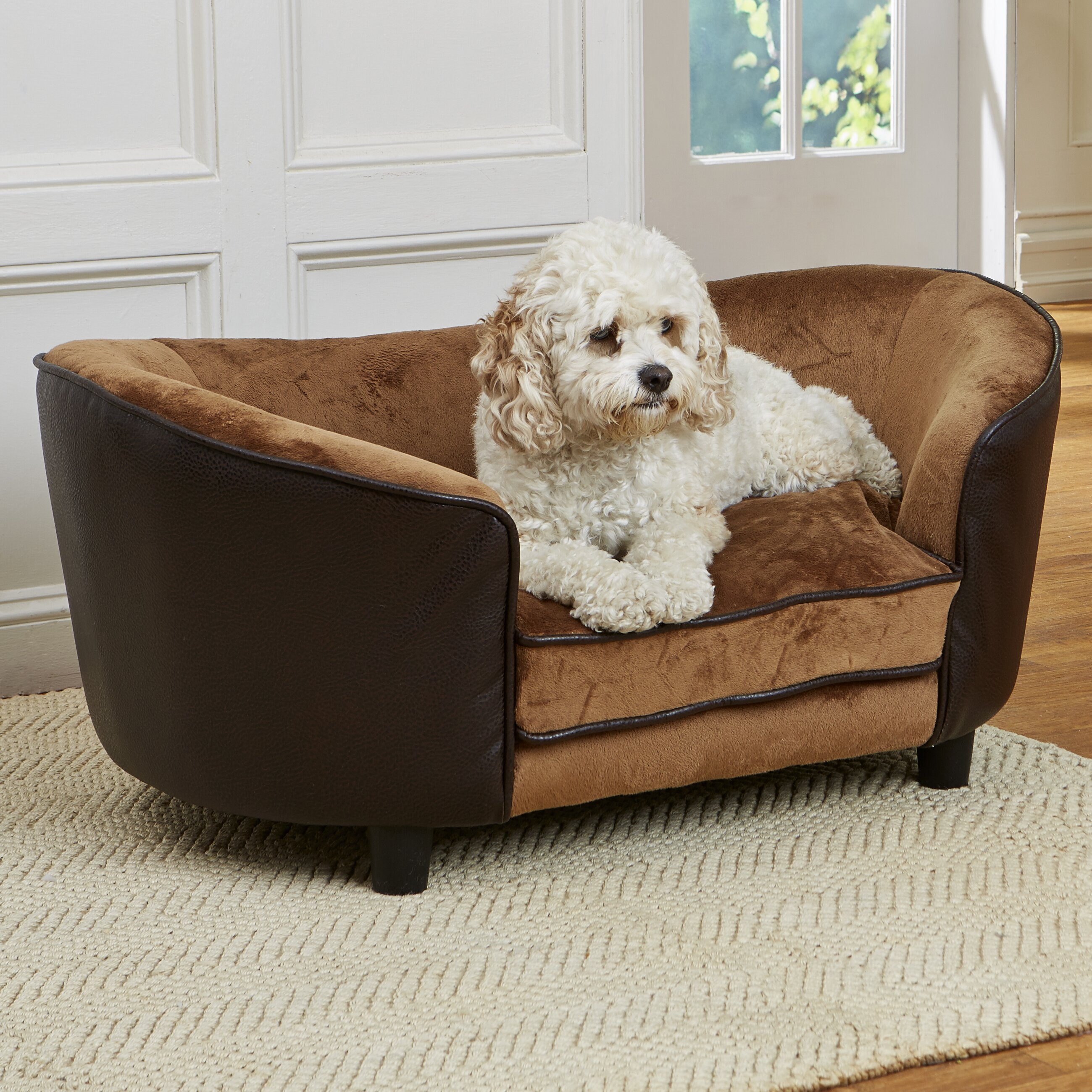 nordic plush dog bed