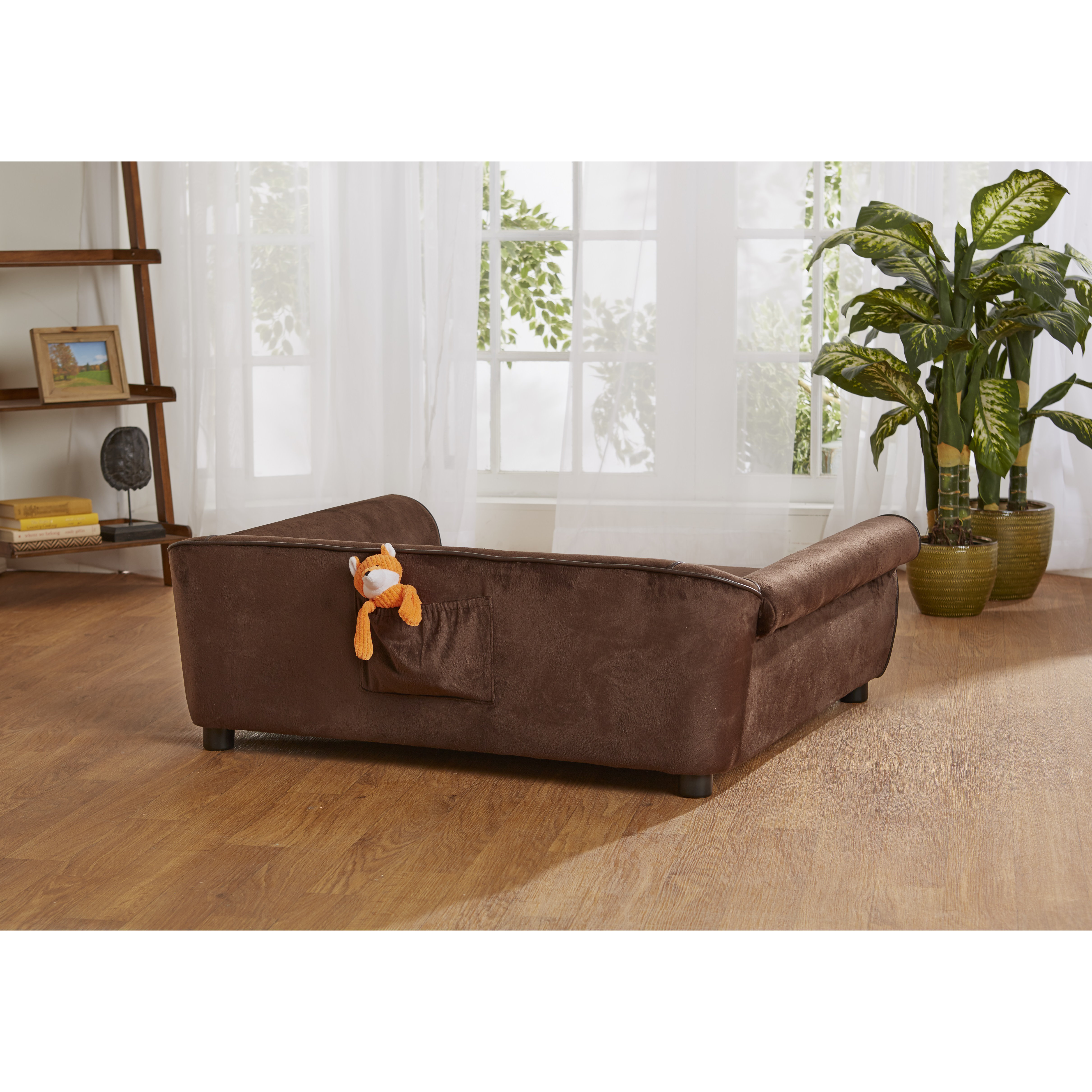 plush dog sofa