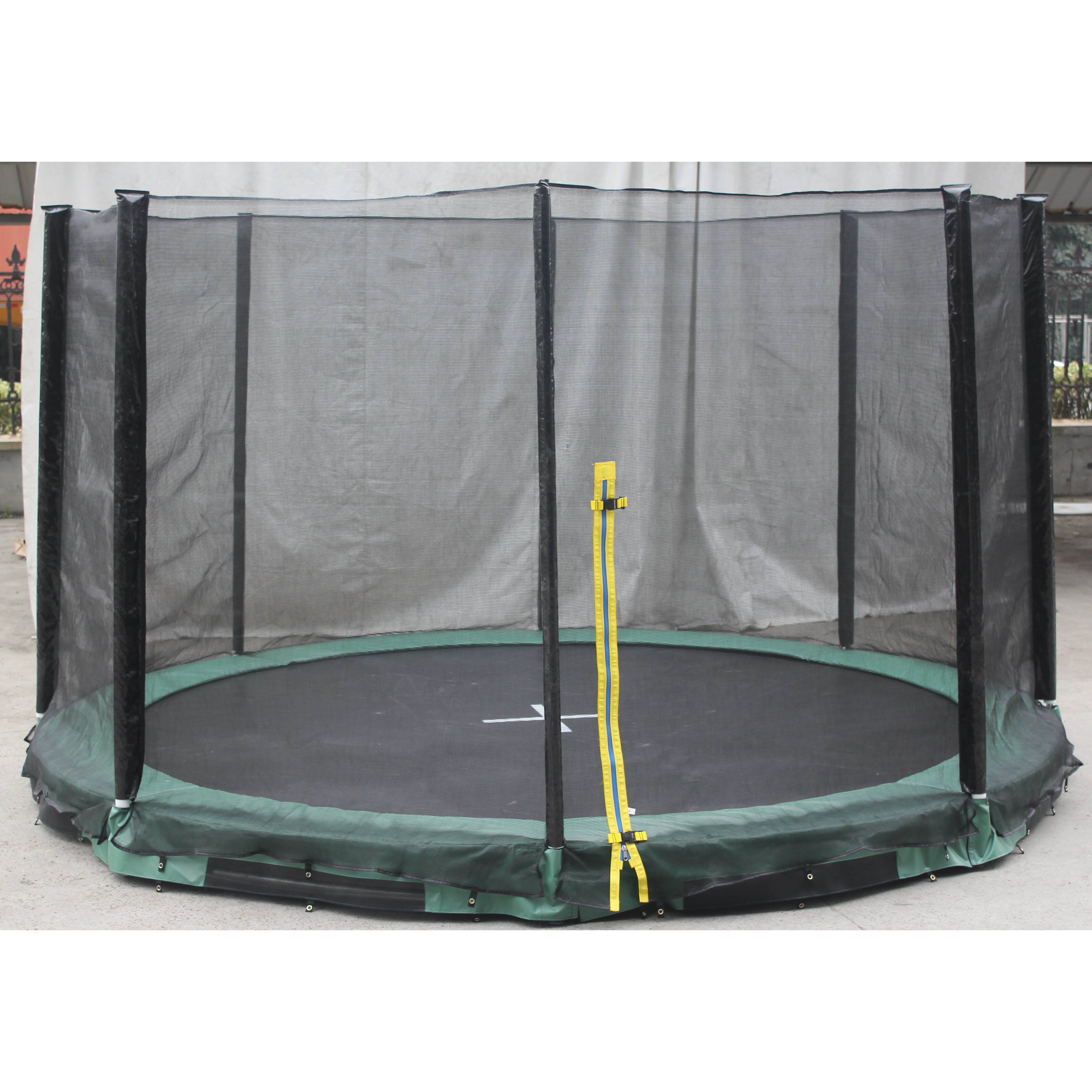 Super Jumper Inground 14' Round Trampoline with Safety Enclosure | Wayfair