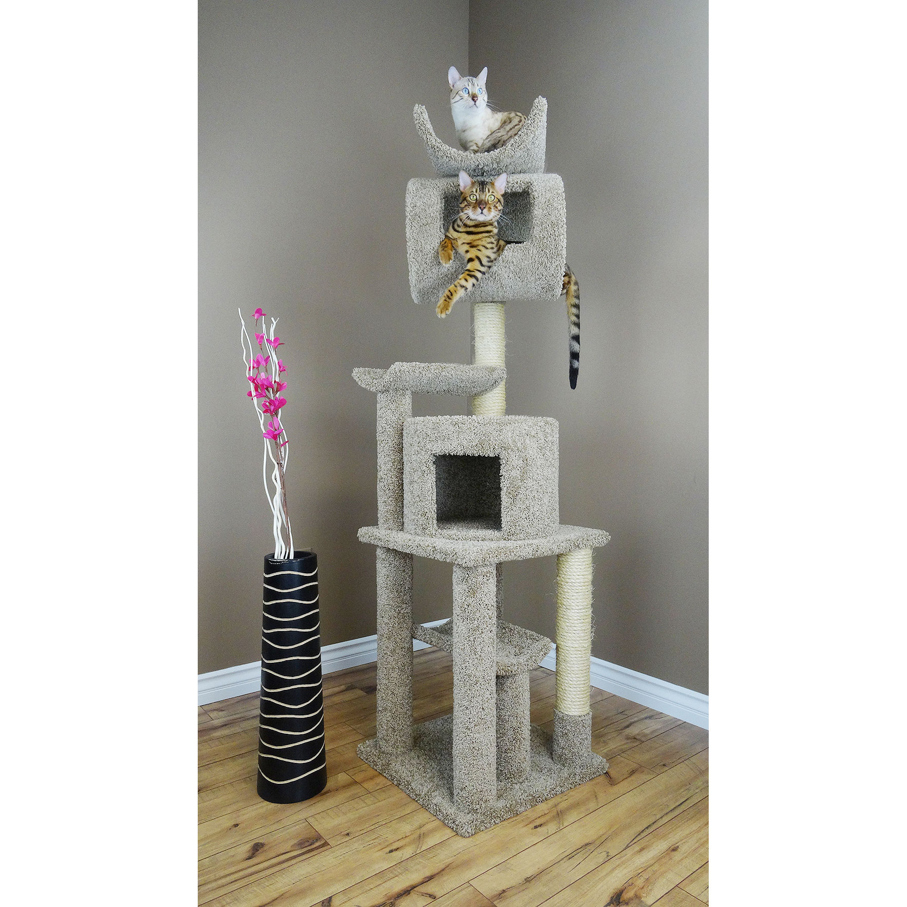 New Cat Condos 72" Premier Playstation Cat Tree & Reviews Wayfair