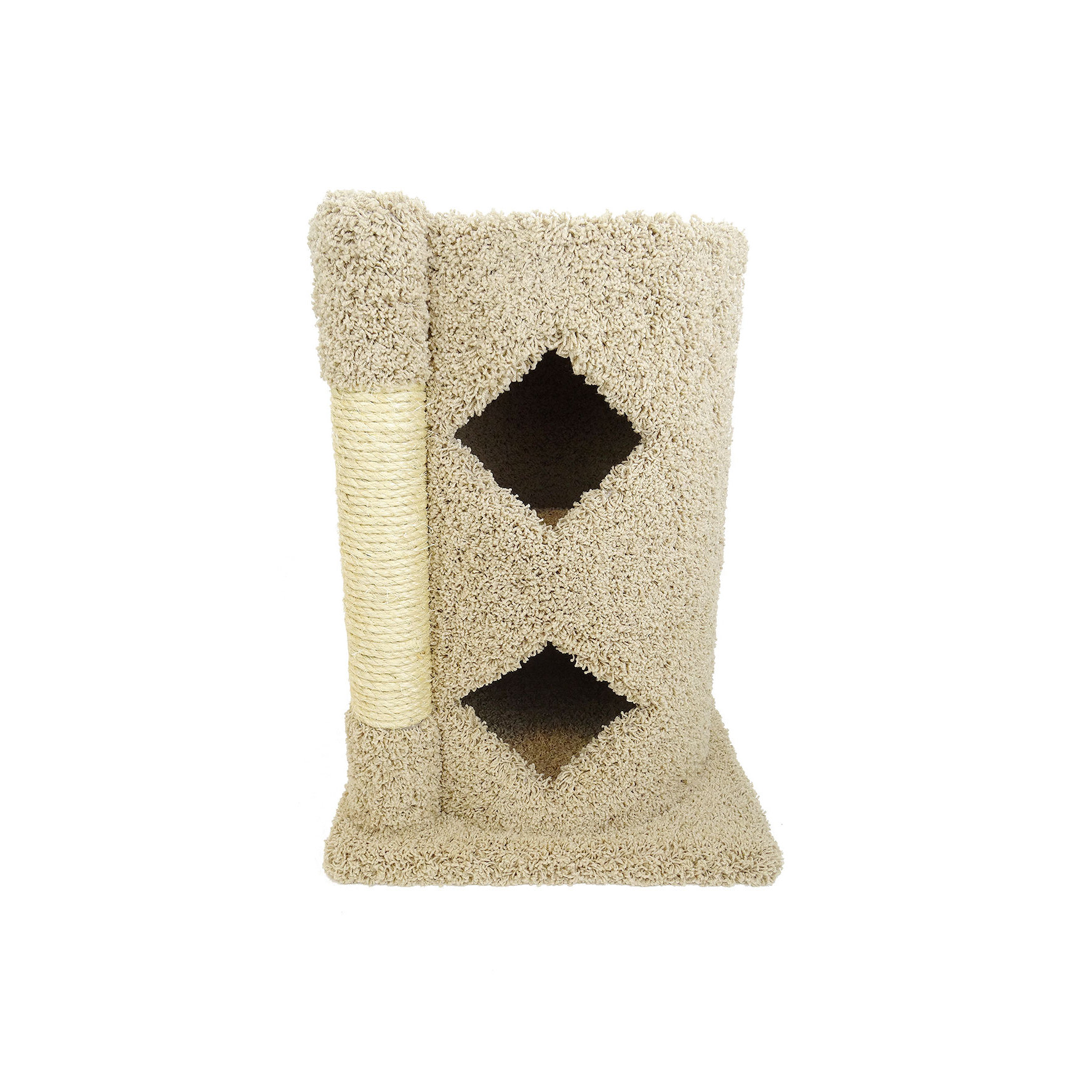 New Cat Condos 28" Premier 2Story Solid Wood Cat Condo & Reviews Wayfair