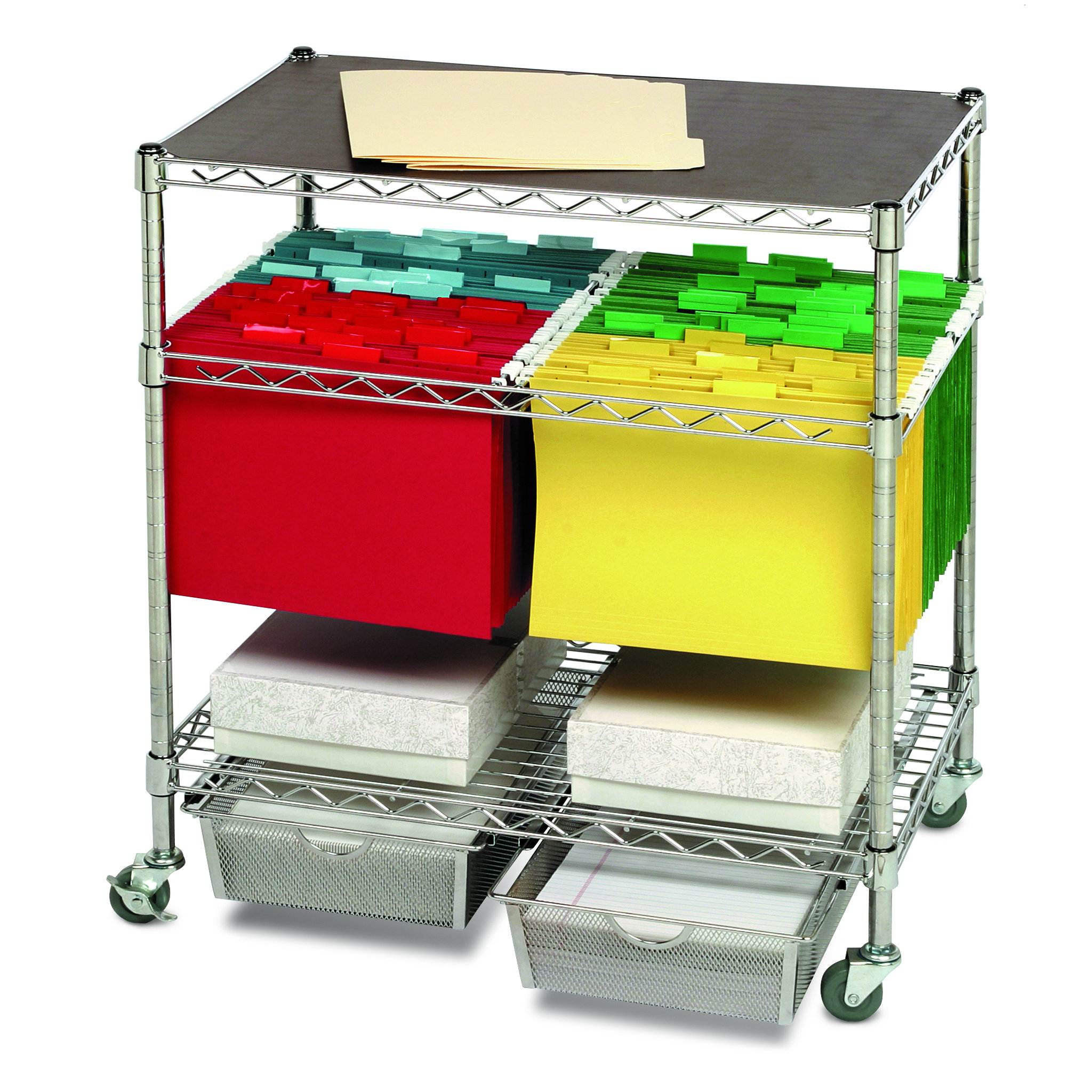 Seville Classics 2 Drawer Heavy Duty File Cart & Reviews Wayfair