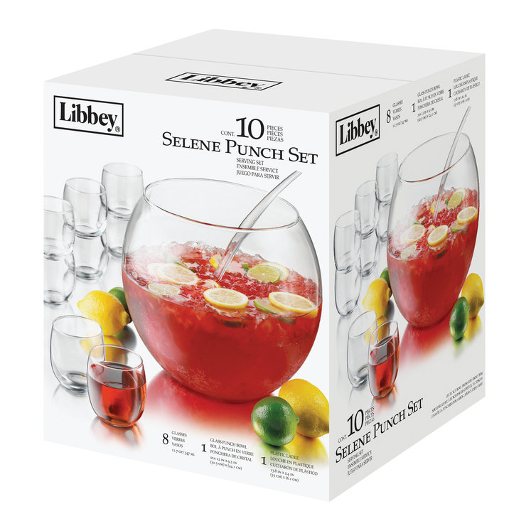 Libbey Selene 10 Piece Punch Bowl Set & Reviews Wayfair