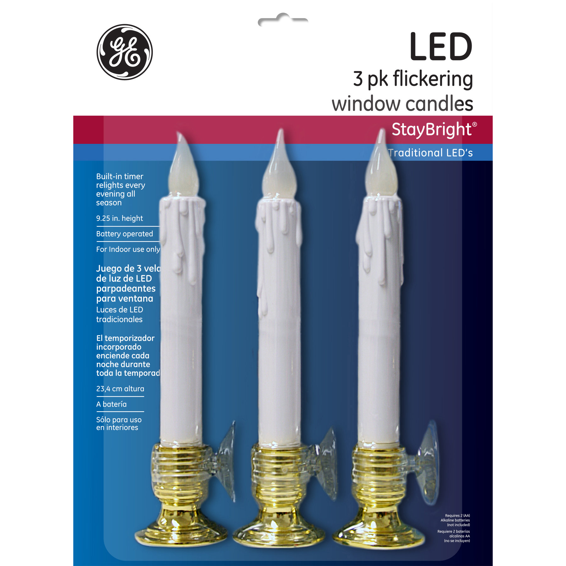 GE Nicolas Holiday Flickering Battery Operated Window Candle Wayfair