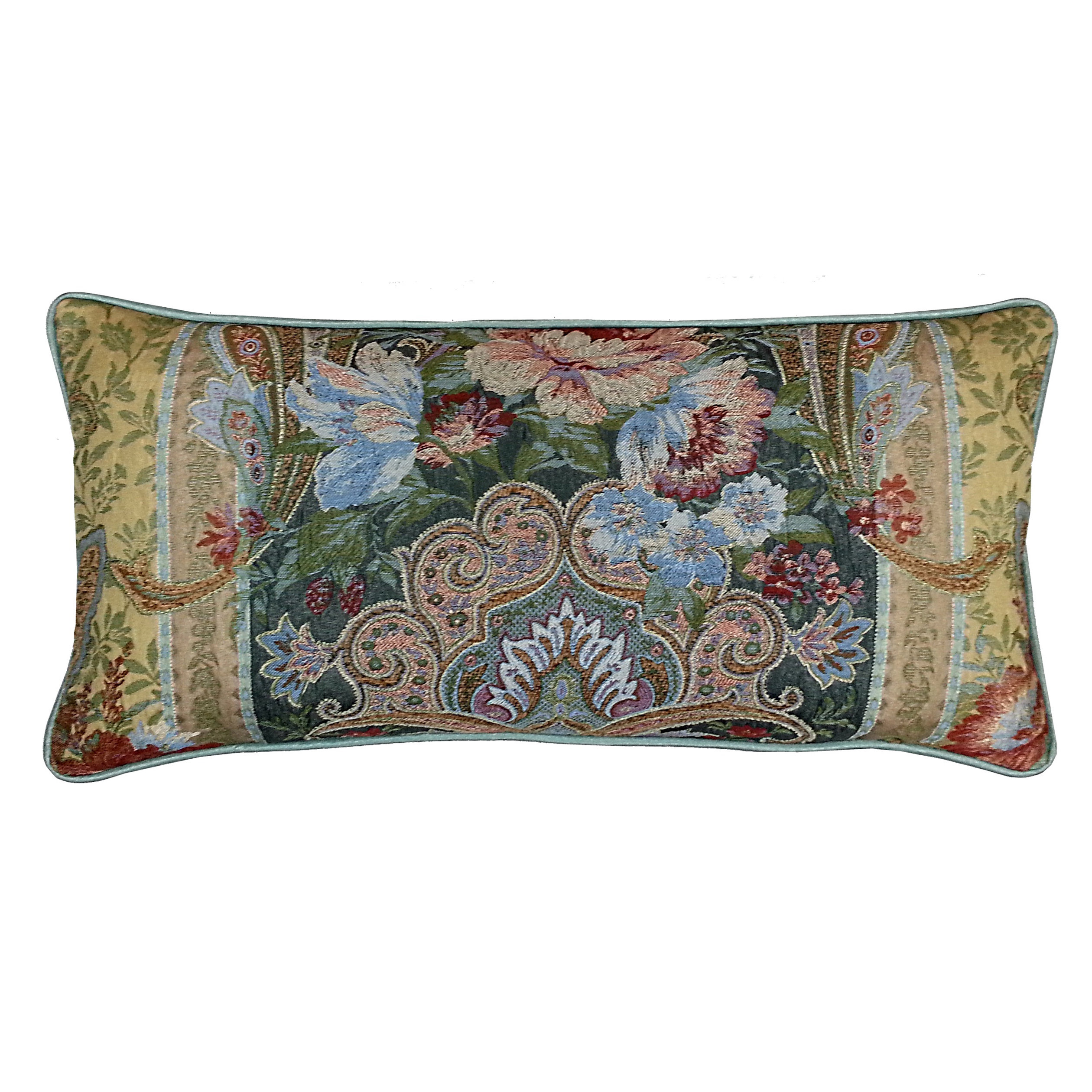 R&MIndustries Carlisle Tapestry Cotton Lumbar Pillow & Reviews Wayfair