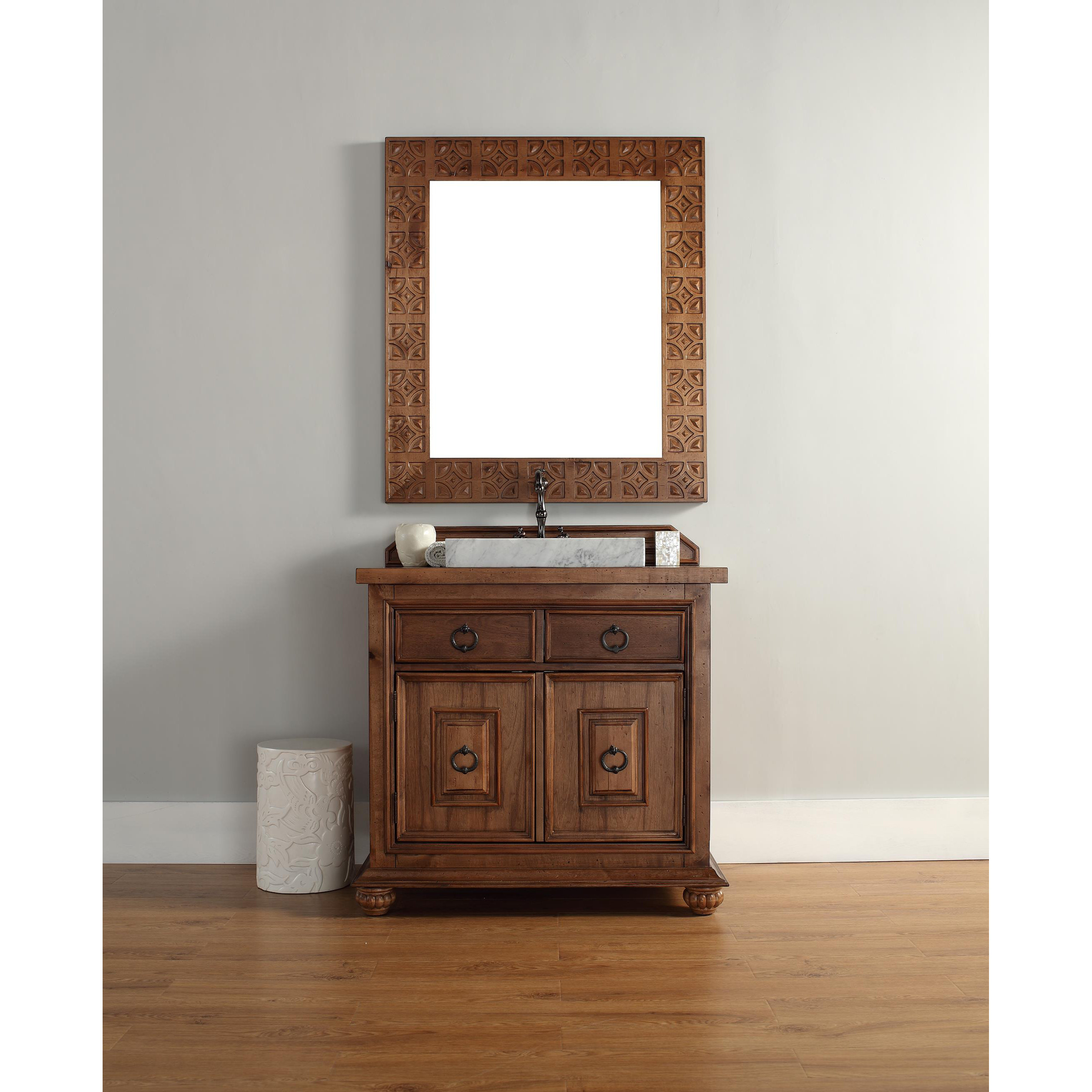 James Martin Furniture Mykonos 36" Single Cinnamon Bathroom Vanity Set