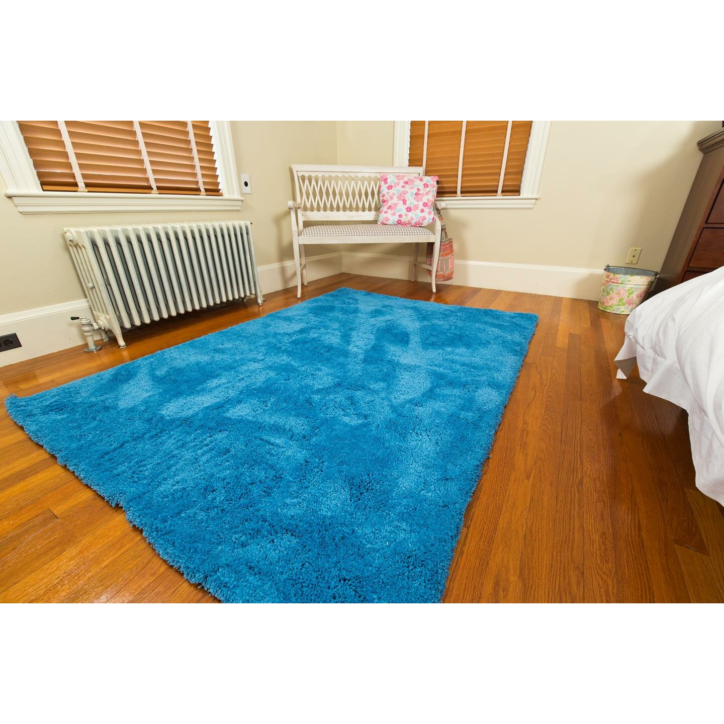 Mats Inc. Super Soft Micro Fiber Blue Area Rug & Reviews ...