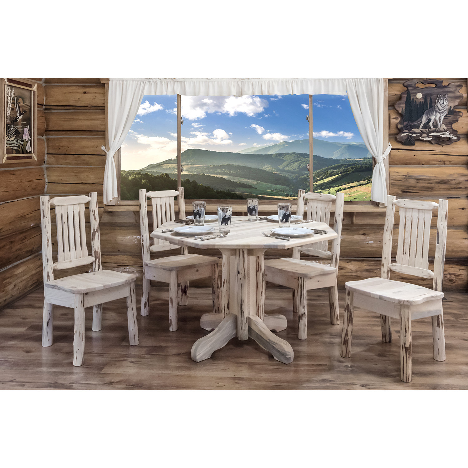 Montana Woodworks® Montana Table Center Pedestal Dining Table Wayfair