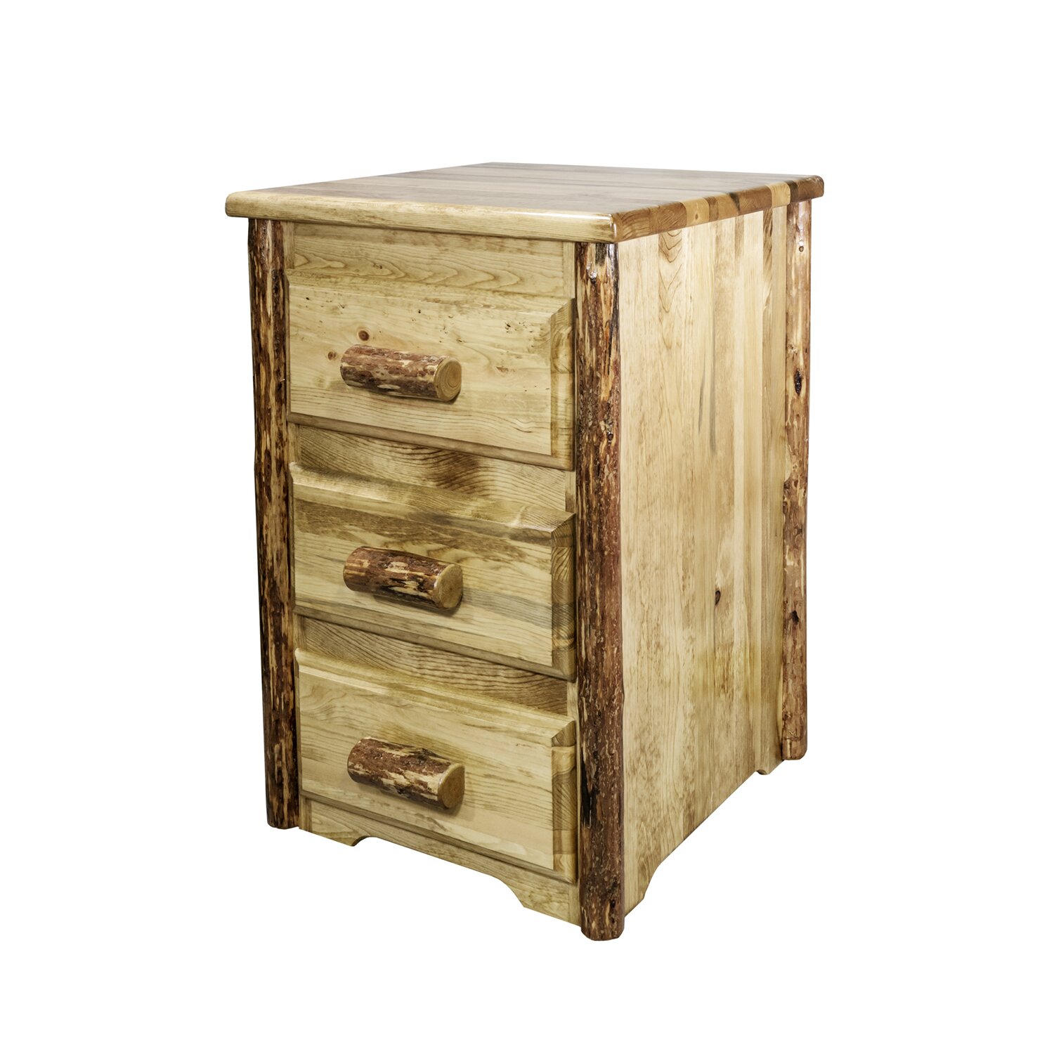 Montana Woodworks® Glacier Country 3 Drawer Nightstand | Wayfair