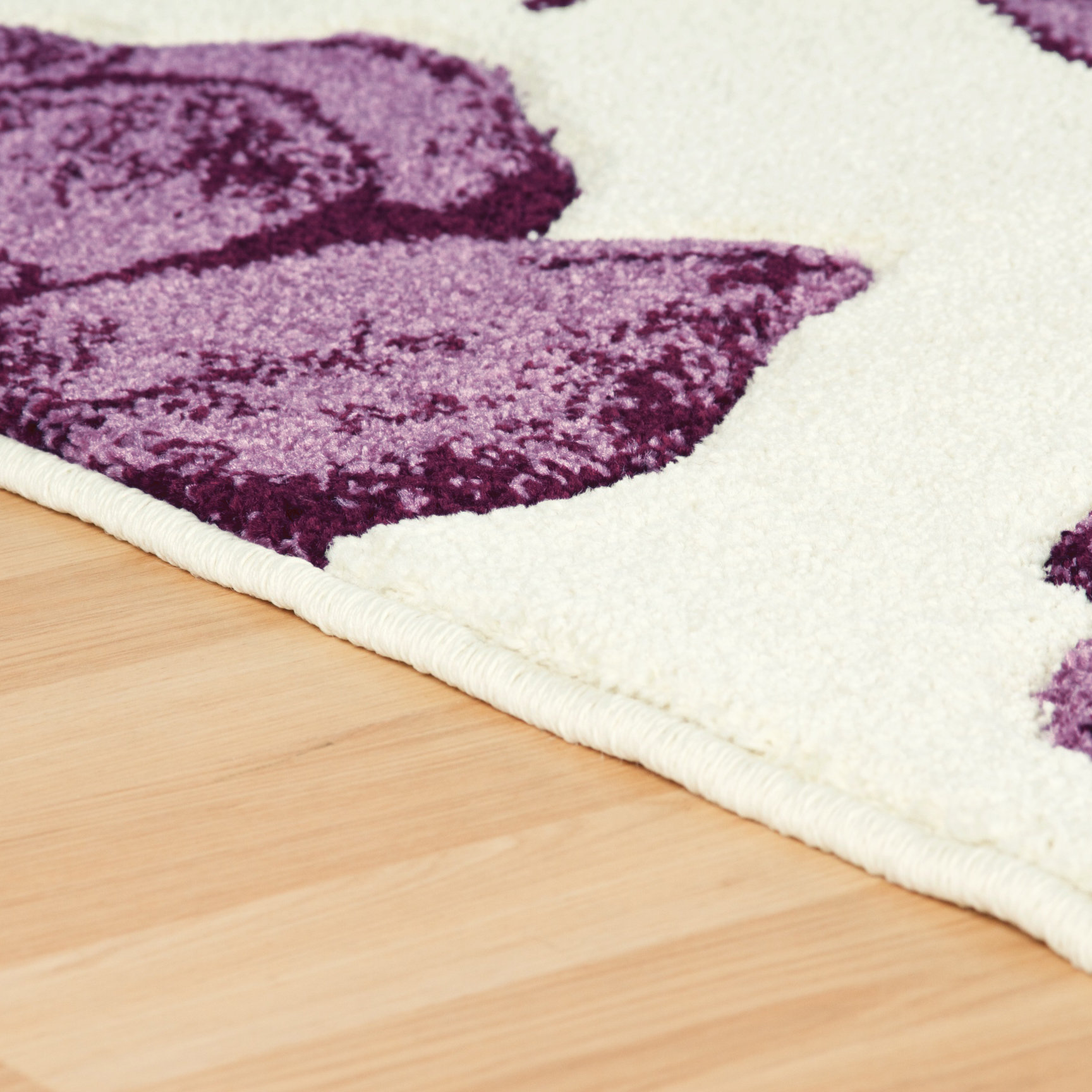 Brook Lane Rugs Viva Cream/Purple Area Rug & Reviews Wayfair UK