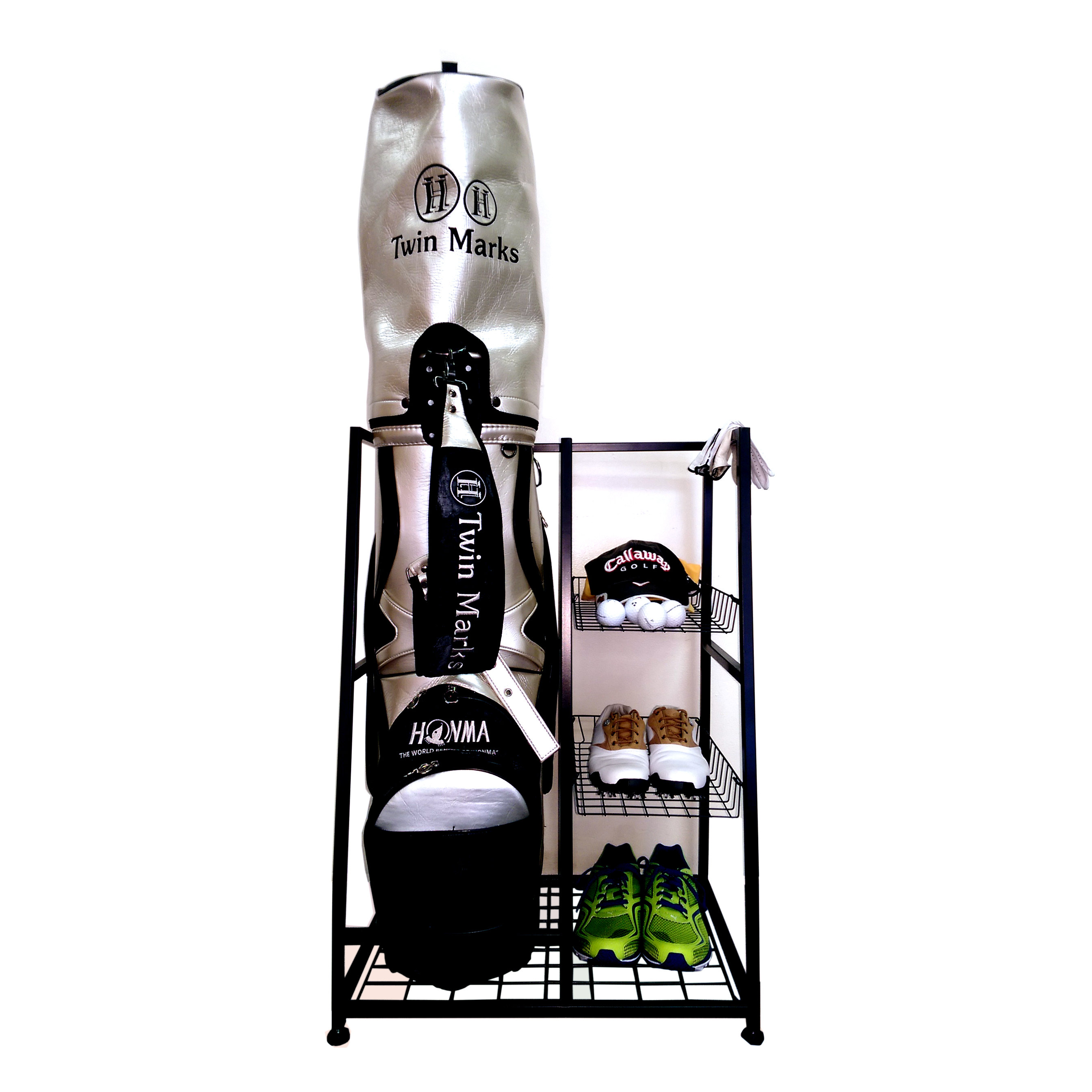 JJ International Single Bag Golf Organizer Freestanding ...