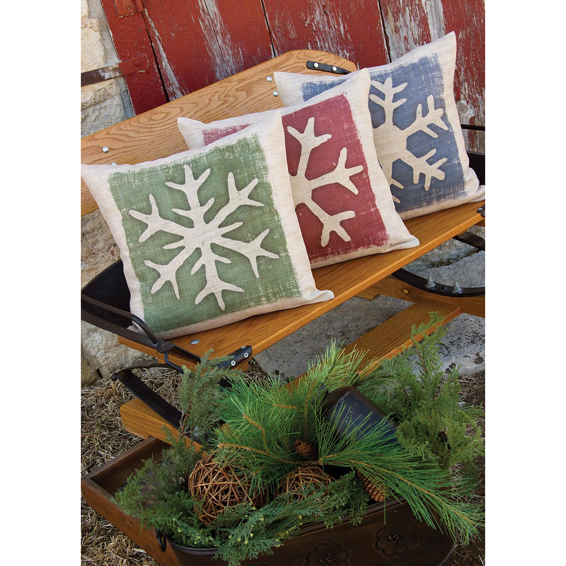 Heritage Lace Rustic Snowflake Throw Pillow Wayfair