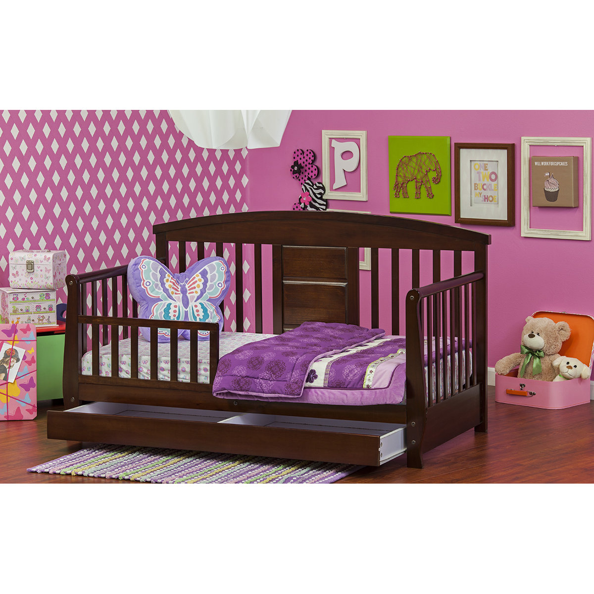 Dream On Me Deluxe Convertible Toddler Bed with Storage & Reviews Wayfair