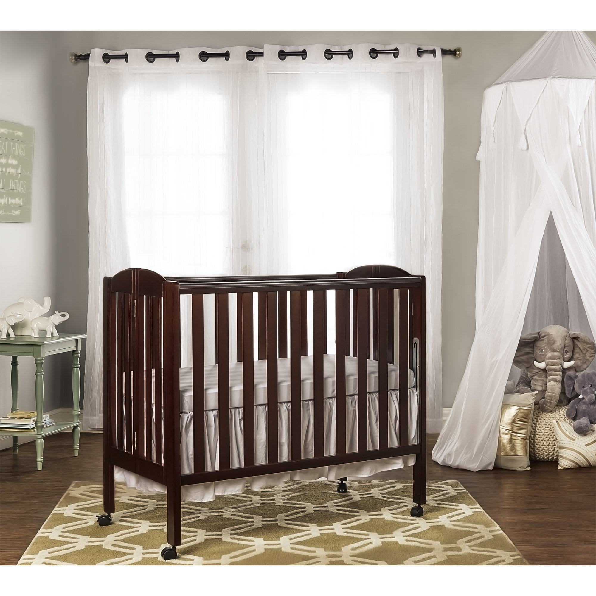 Dream On Me 3in1 Portable Convertible Folding Crib & Reviews Wayfair