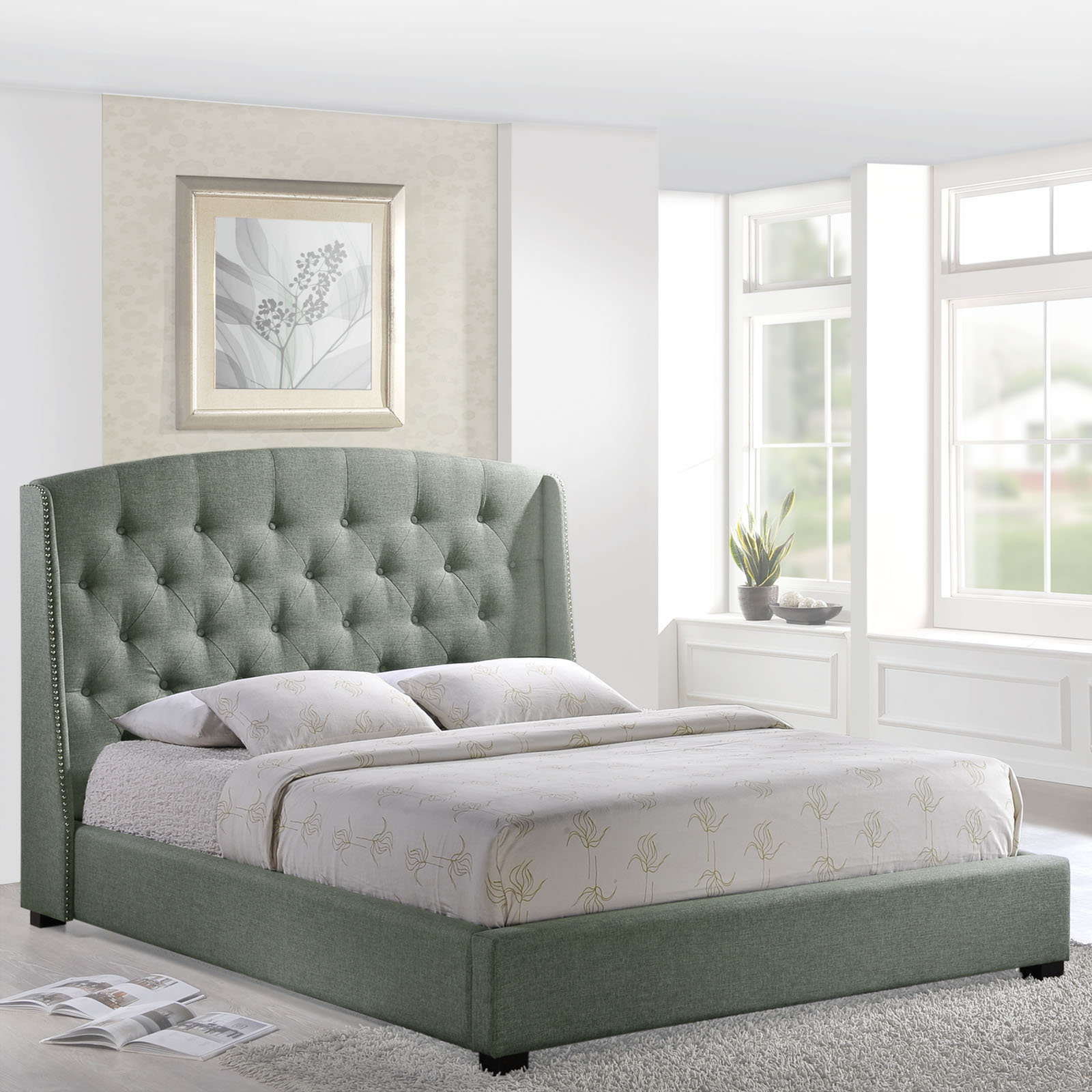 Modway Queen Upholstered Platform Bed & Reviews Wayfair