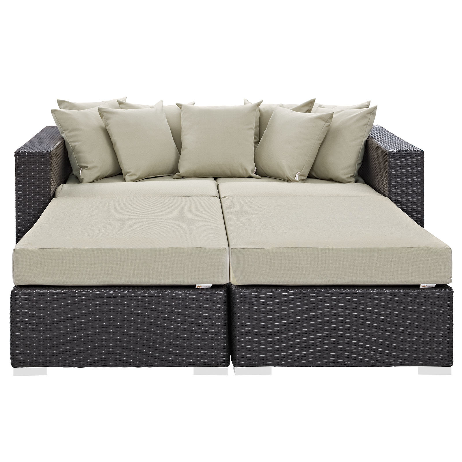 Modway Convene 4 Piece Patio Daybed with Cushions Wayfair