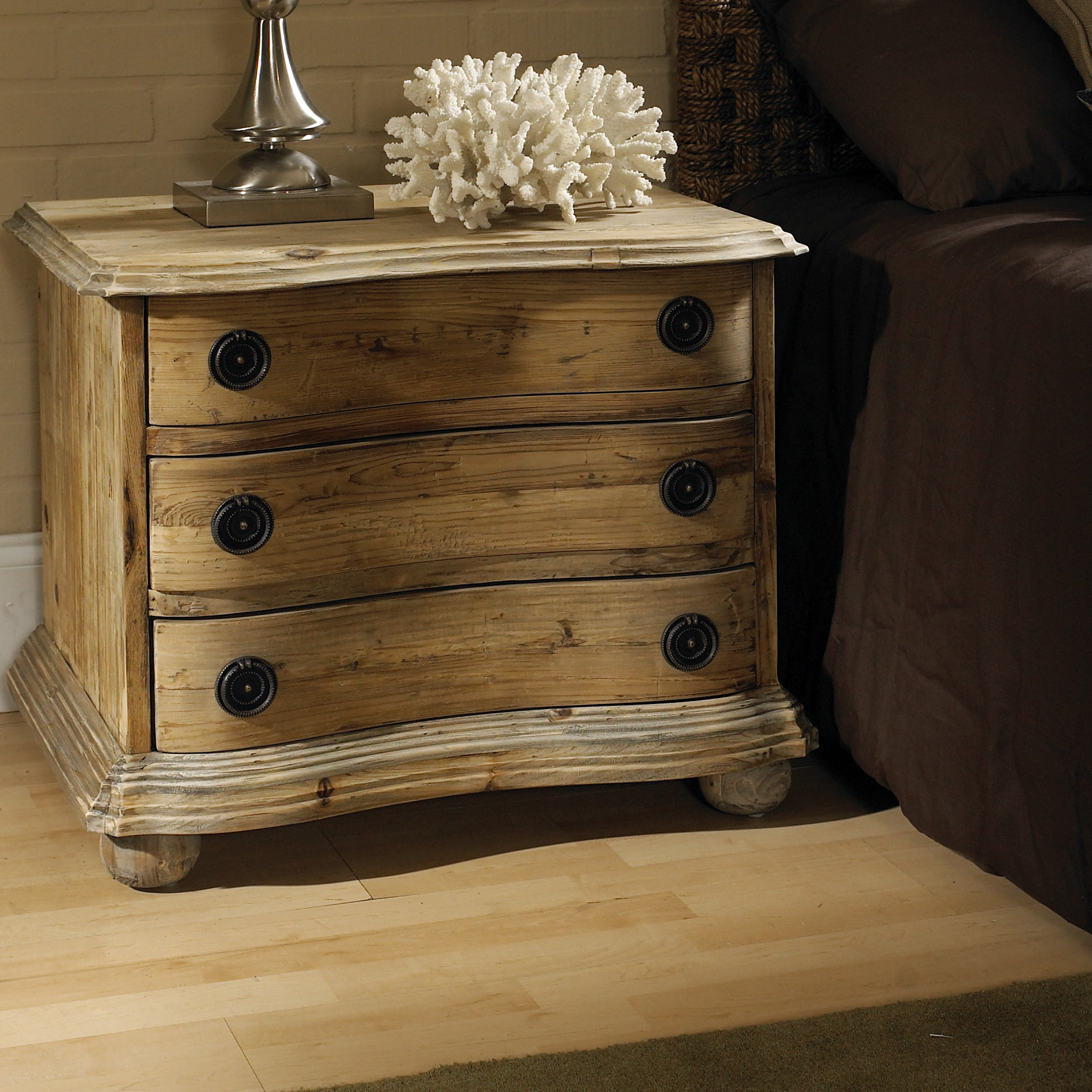 Padmas Plantation Salvaged Wood 3 Drawer Bachelor's Chest & Reviews