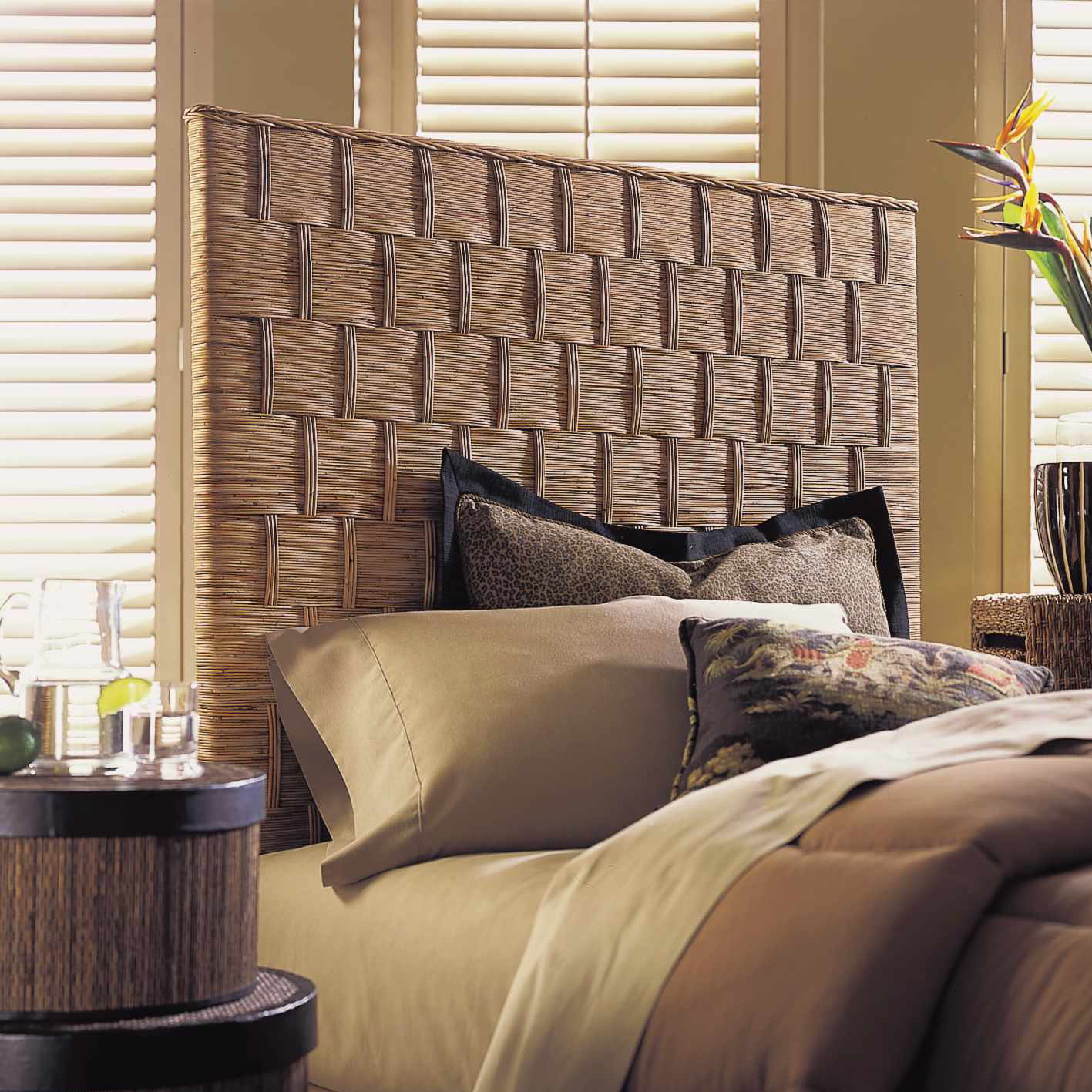 Padmas Plantation Rattan Weave Headboard & Reviews Wayfair