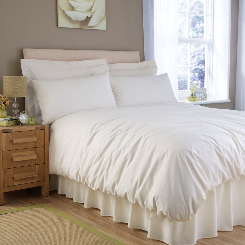 Charlotte Thomas Percale Plain Duvet Set & Reviews Wayfair UK