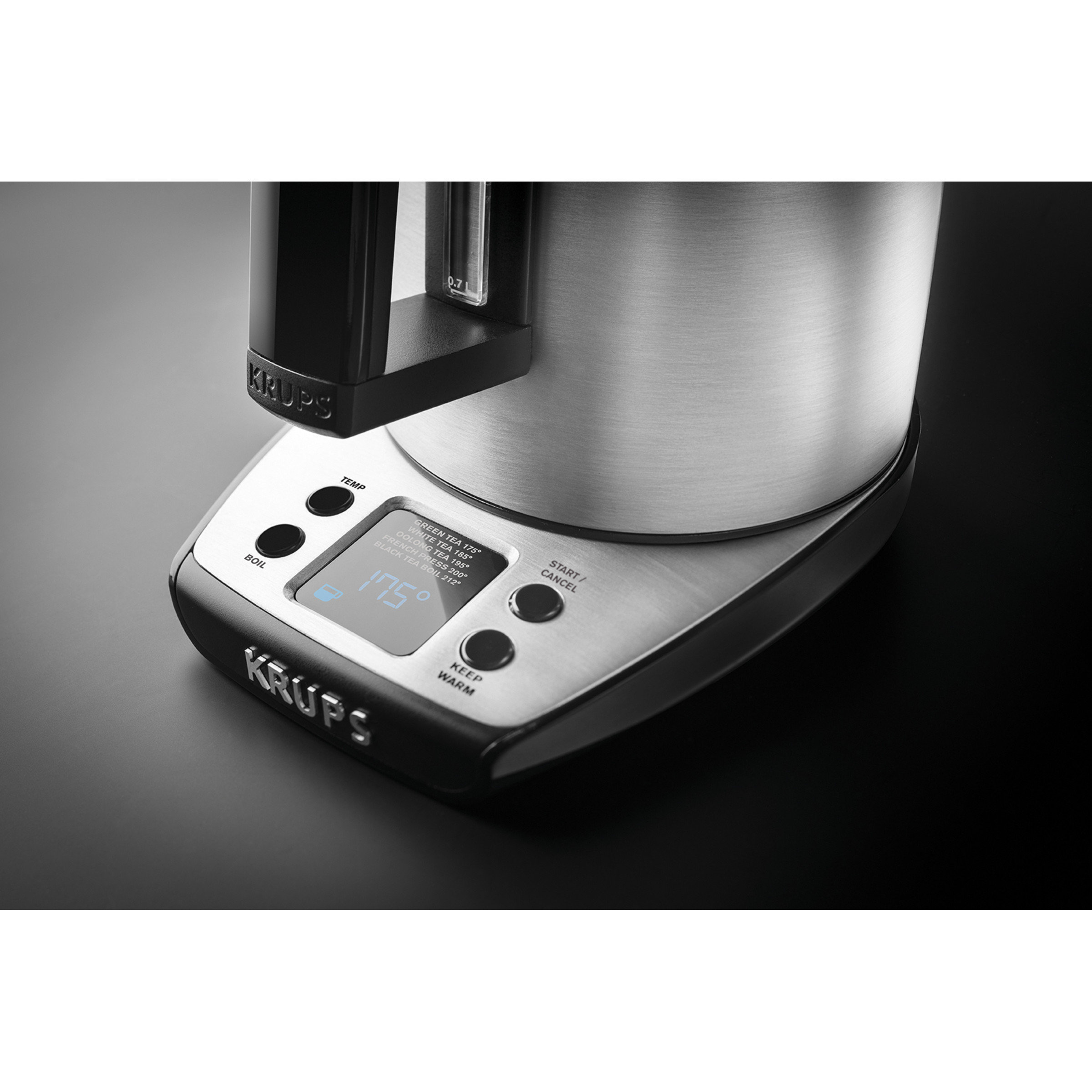 Krups Savoy 1.7qt. Stainless Steel Electric Tea Kettle in Silver